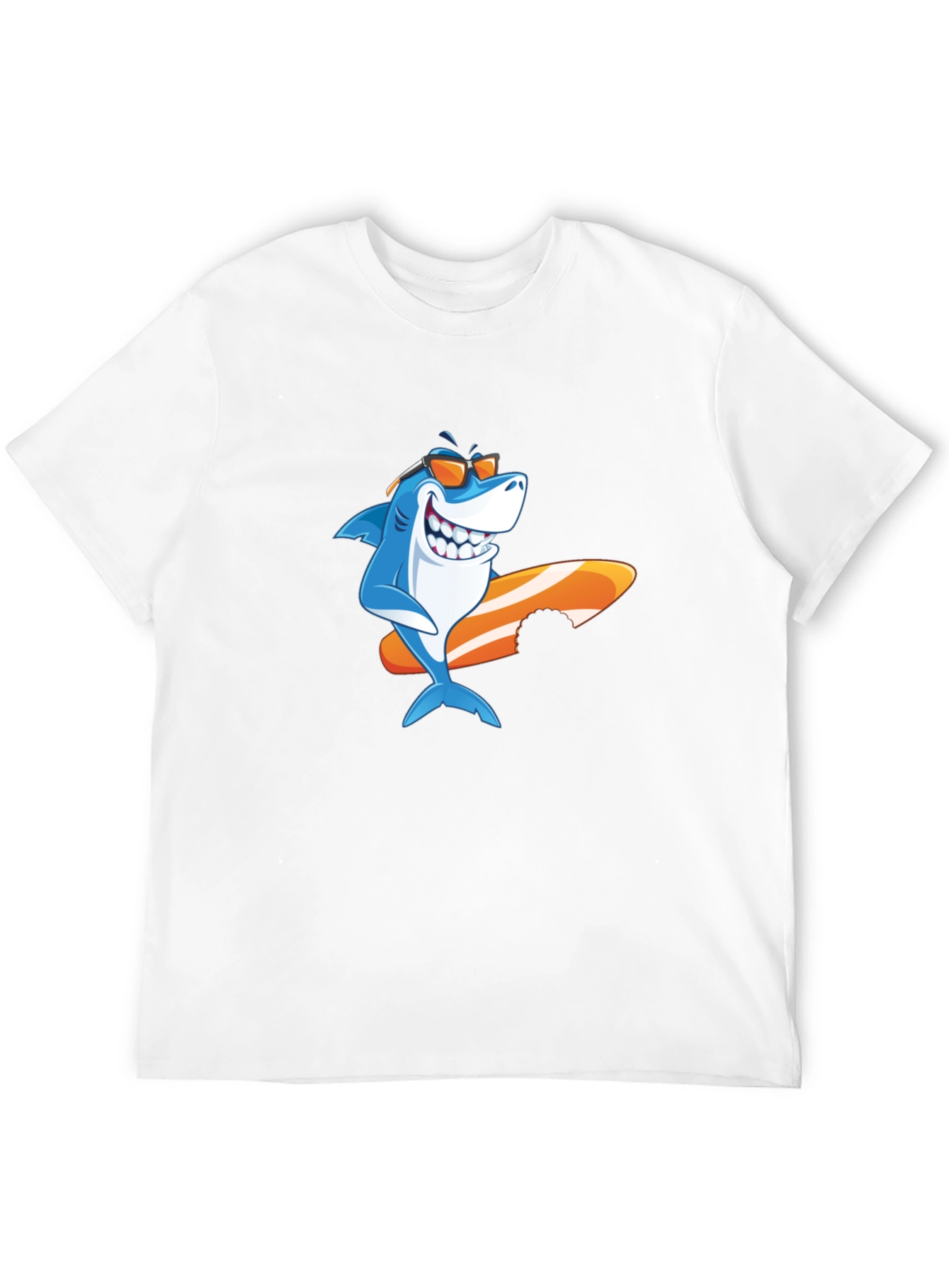 Shark Surfboard Graphic Tee - Cool Summer Vibes