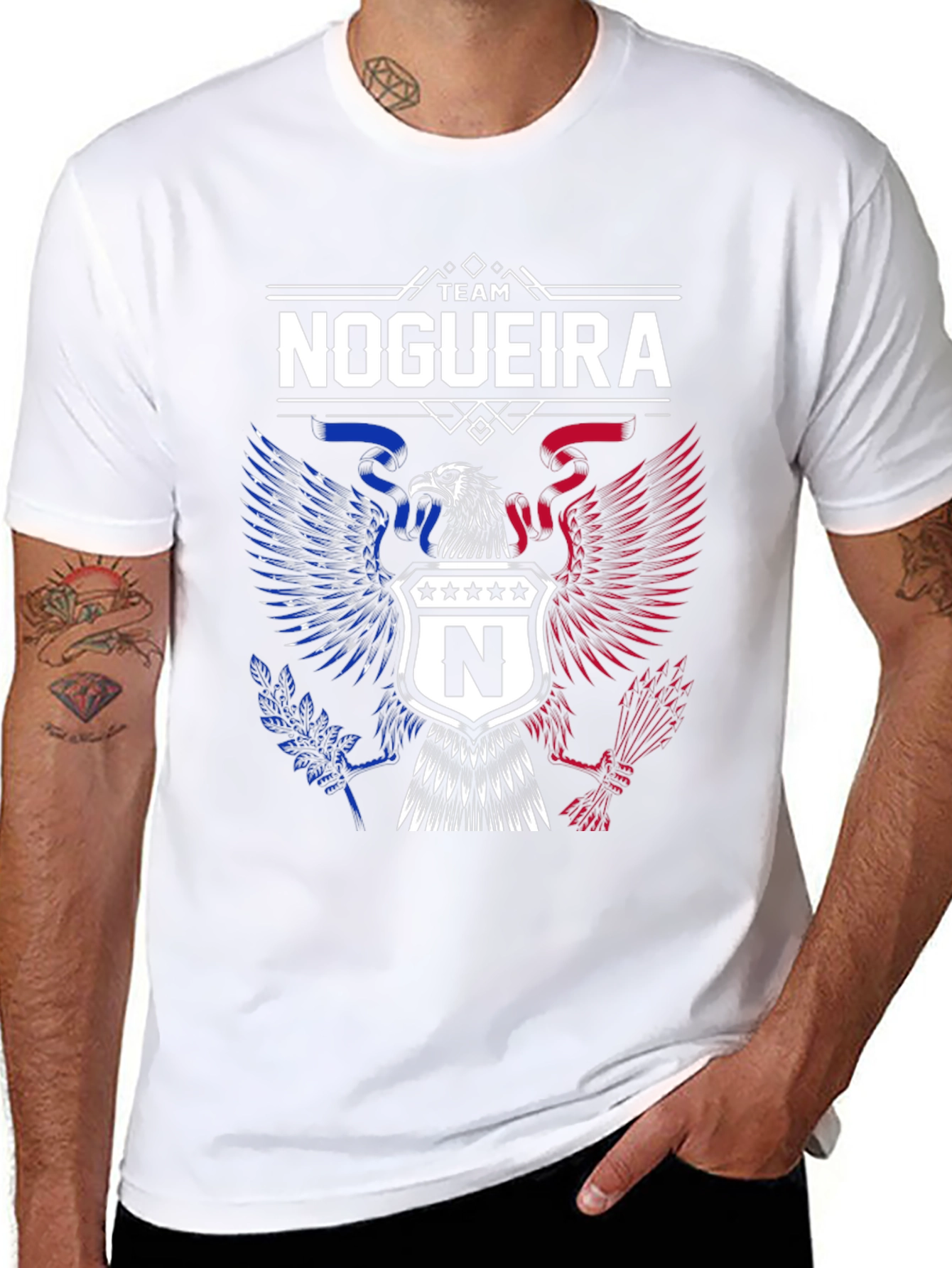 Team Nogueira Eagle Crest Black T-Shirt