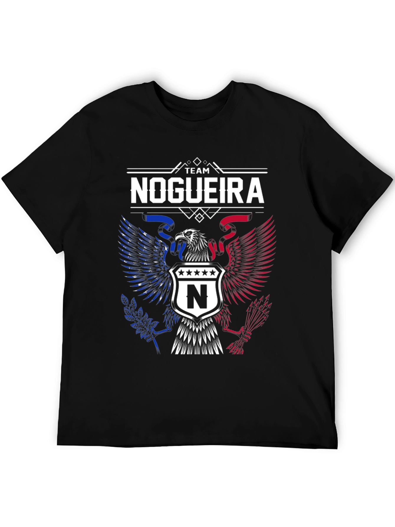 Team Nogueira Eagle Crest Black T-Shirt