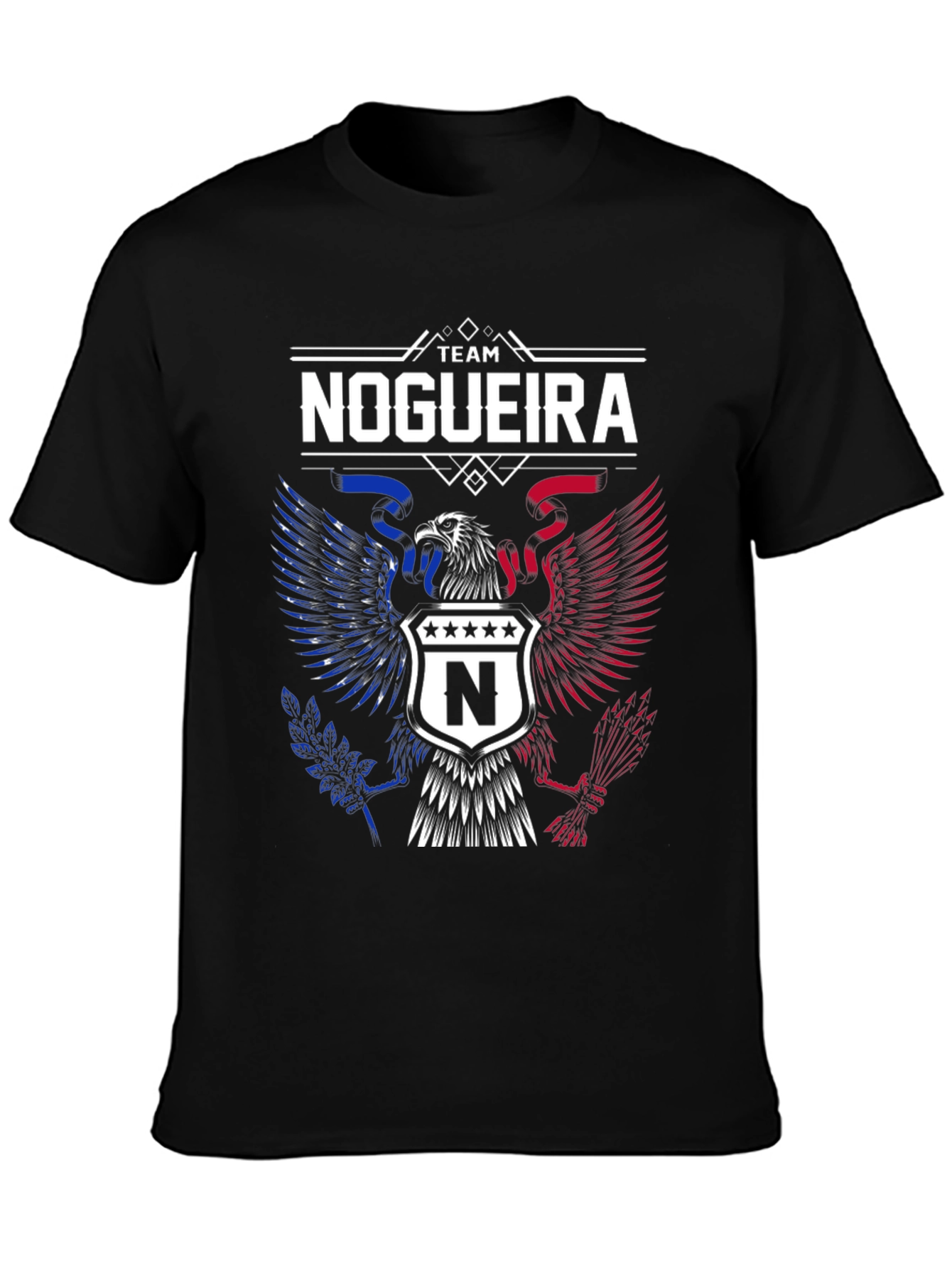 Team Nogueira Eagle Crest Black T-Shirt
