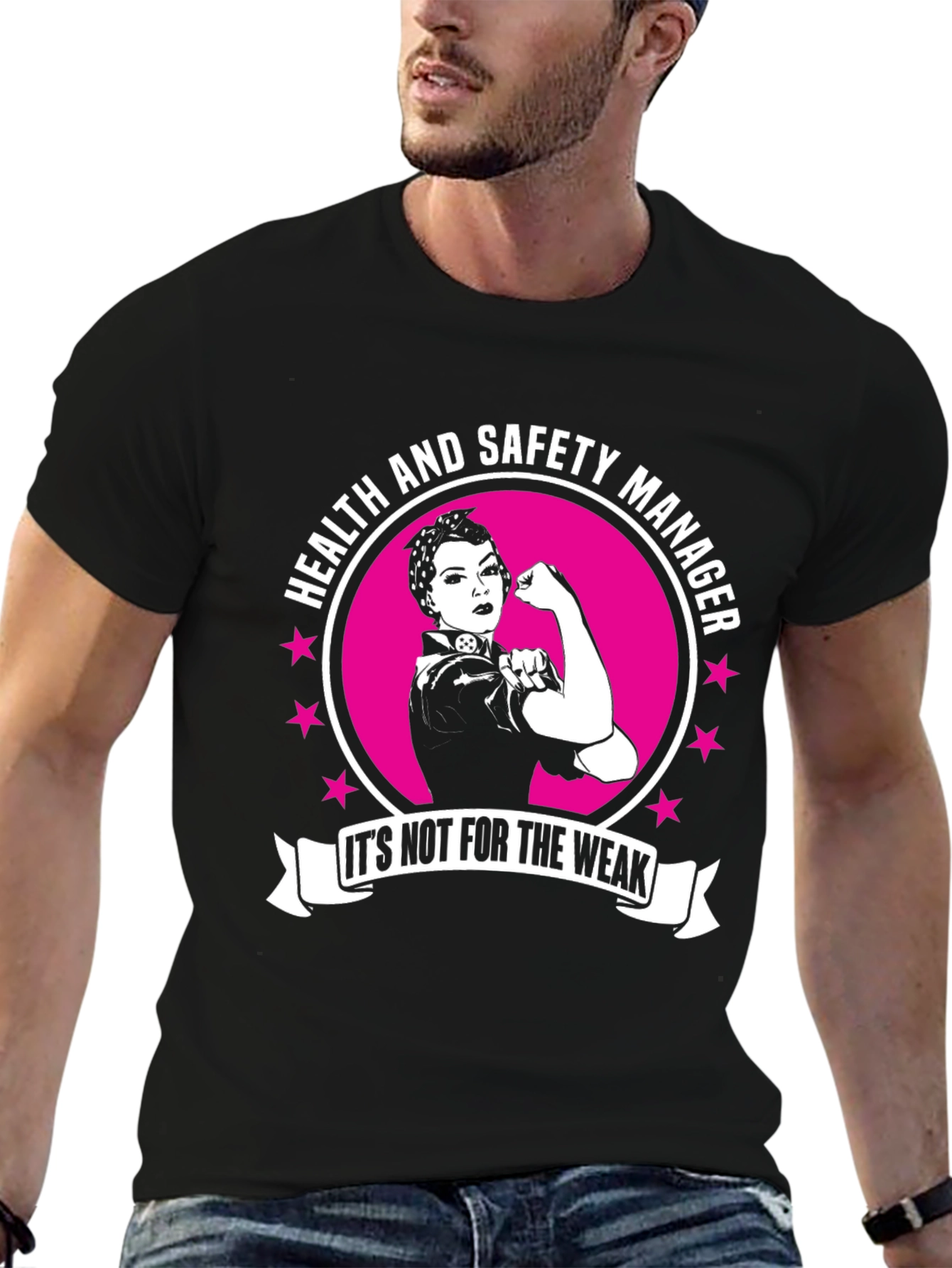 Health and Safety Manager T-Shirt - Strong Woman Design