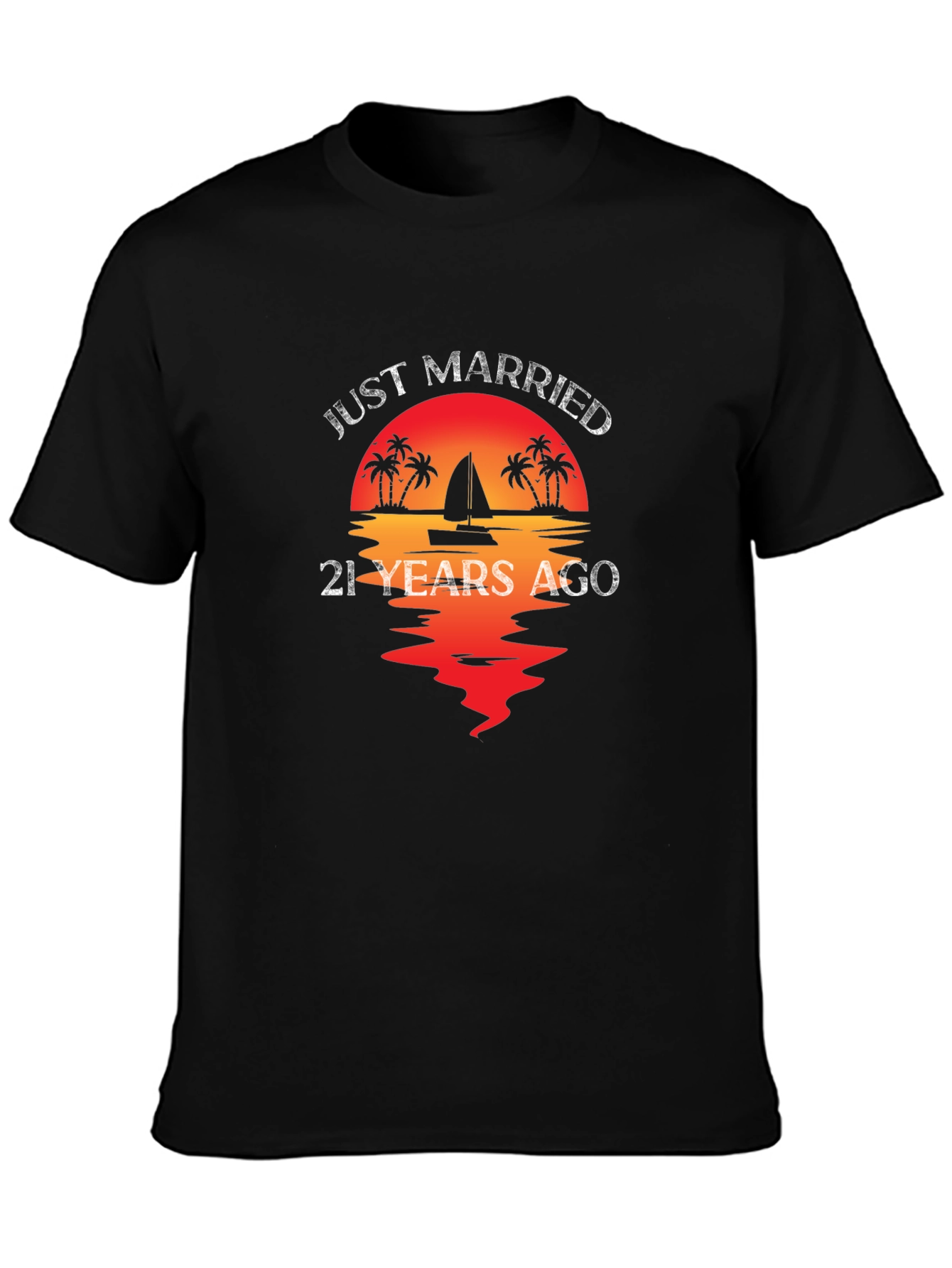 Just Married 21 Years Ago T-Shirt