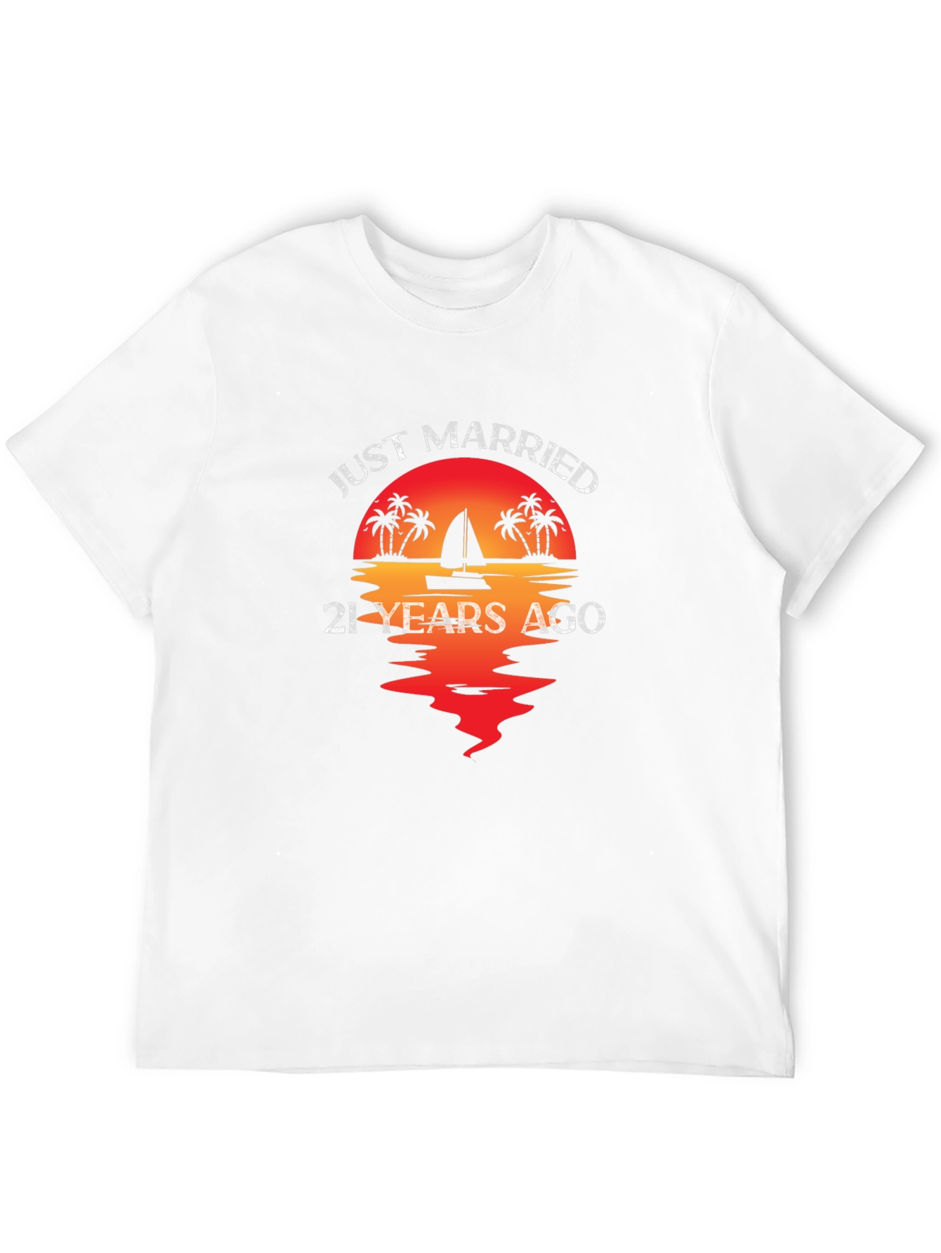 Just Married 21 Years Ago T-Shirt