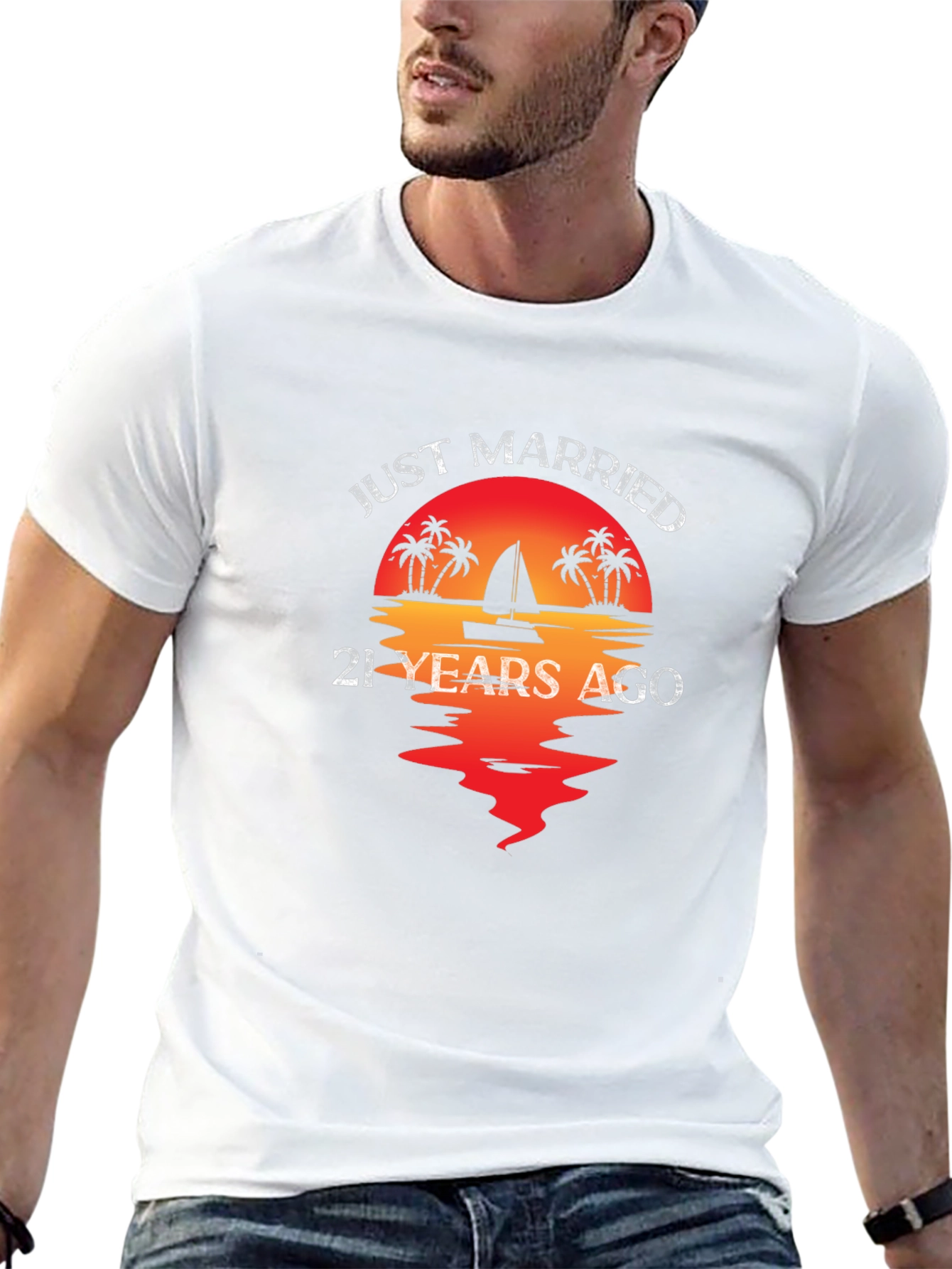 Just Married 21 Years Ago T-Shirt