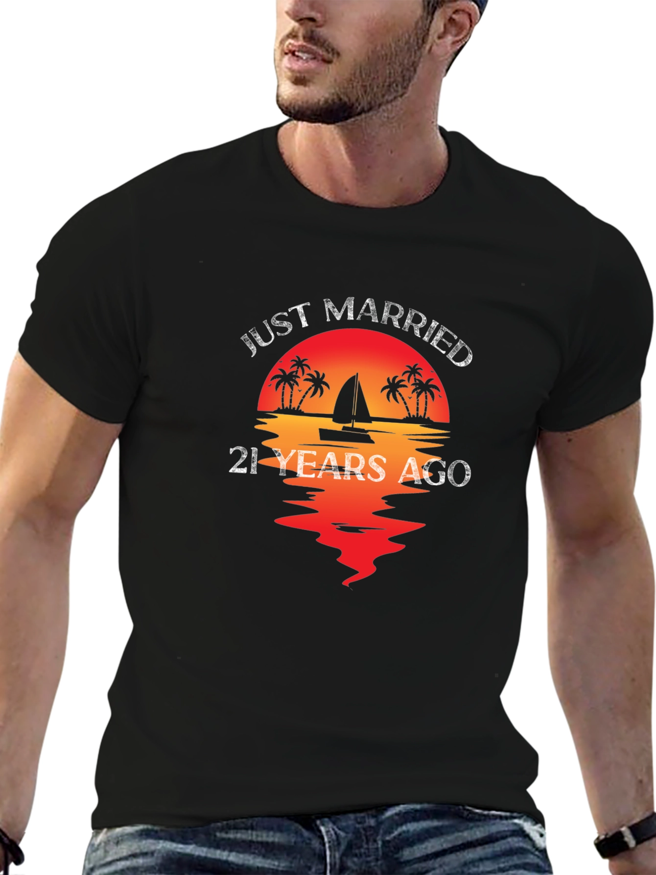 Just Married 21 Years Ago T-Shirt