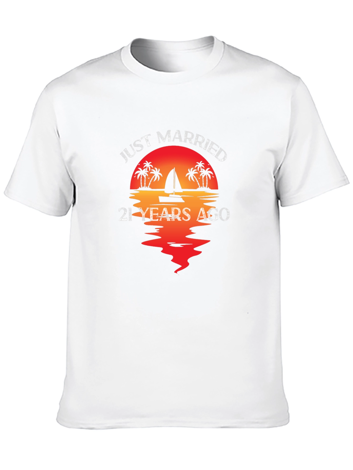 Just Married 21 Years Ago T-Shirt