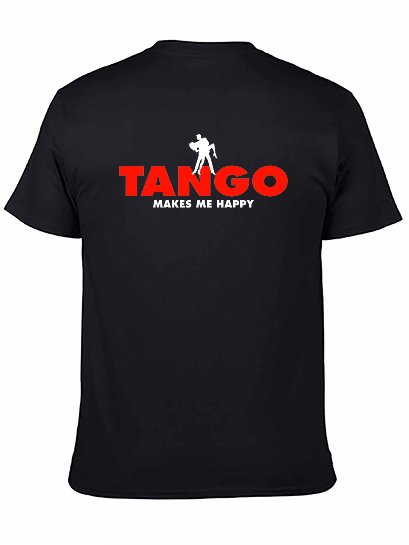 Tango Makes Me Happy Black T-Shirt