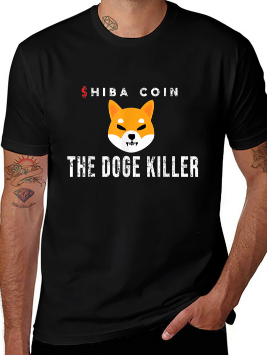 Shiba Coin The Doge Killer Black T-Shirt