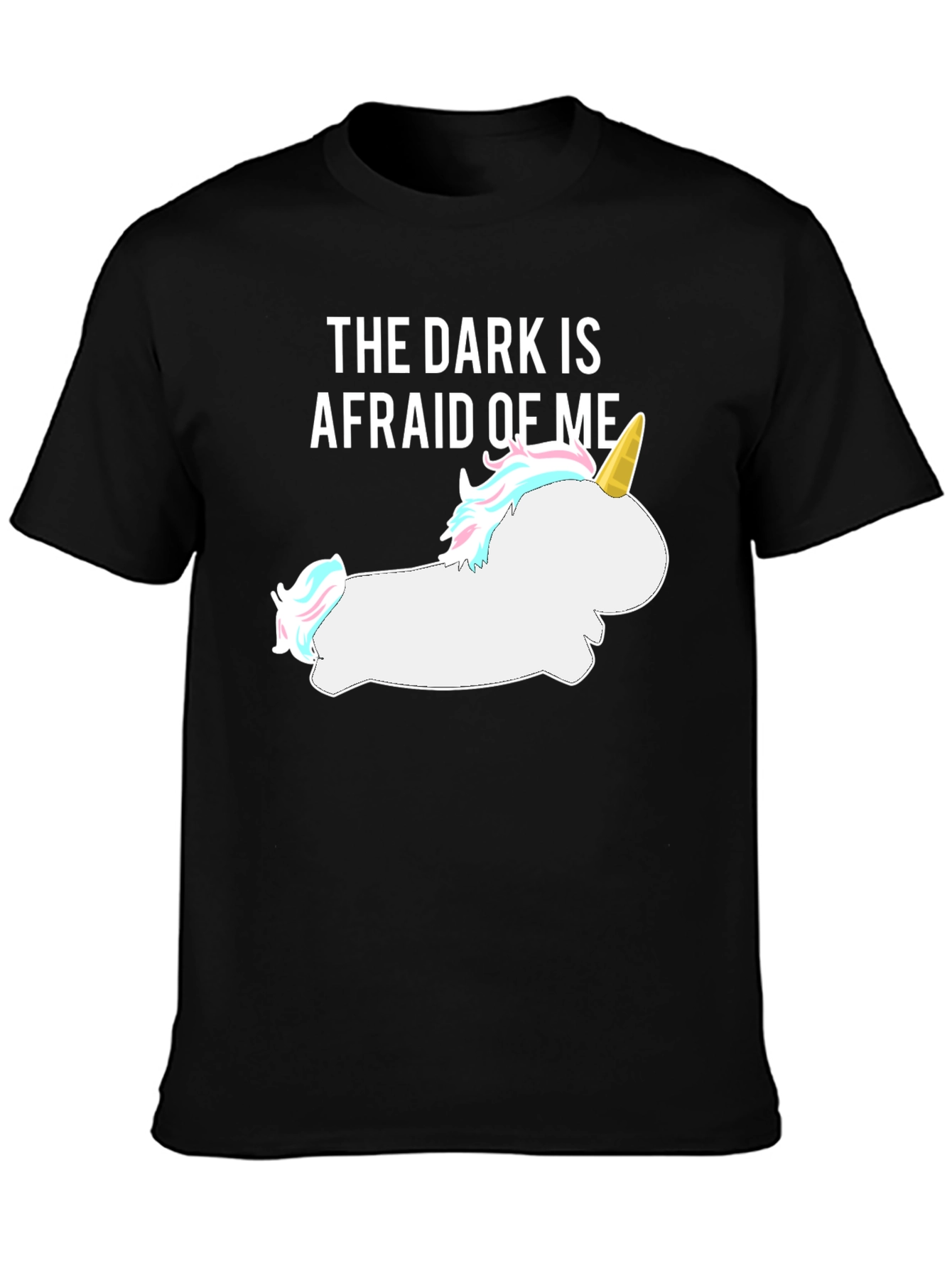 Darkness Afraid Unicorn Tee