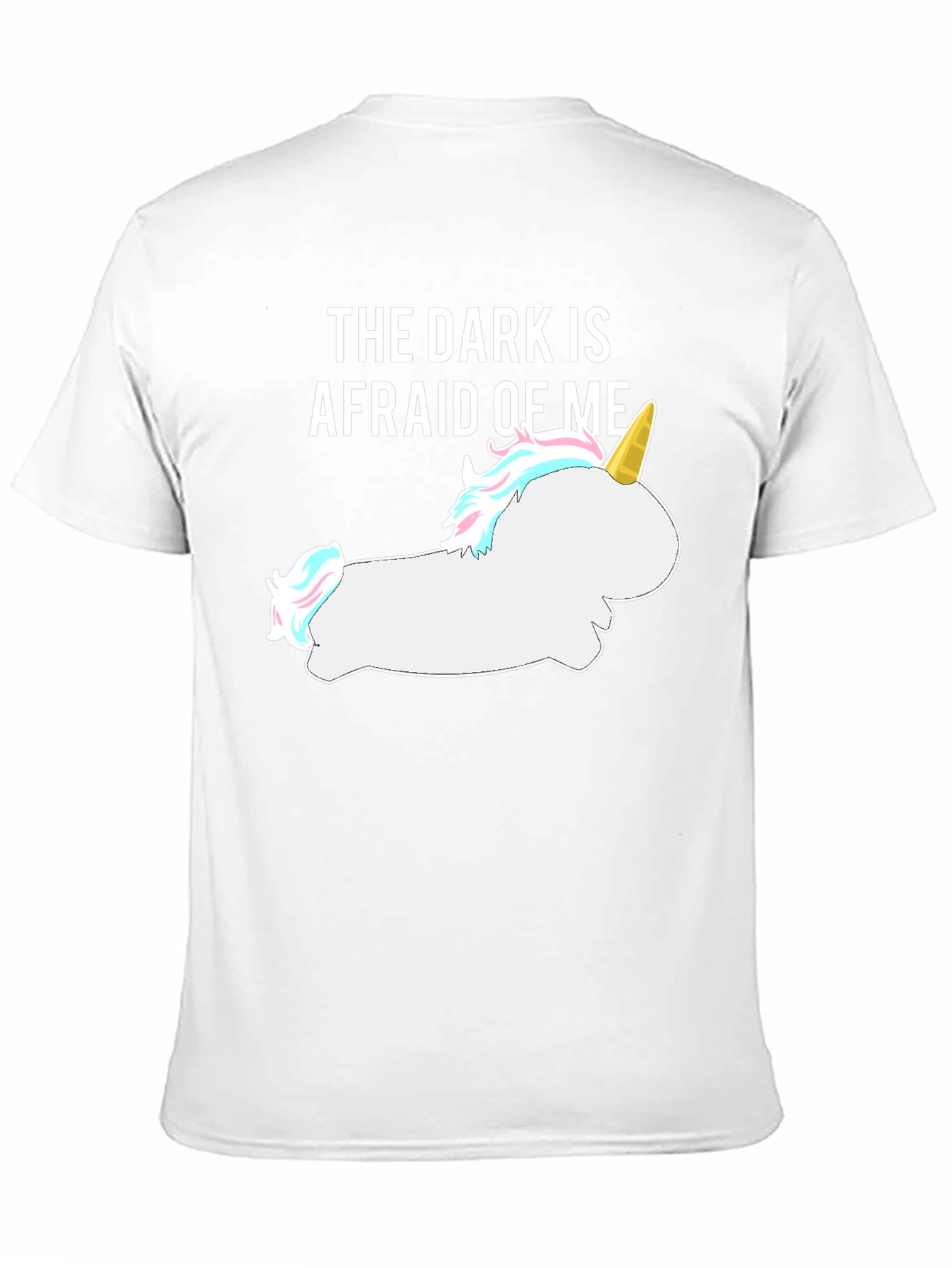 Darkness Afraid Unicorn Tee