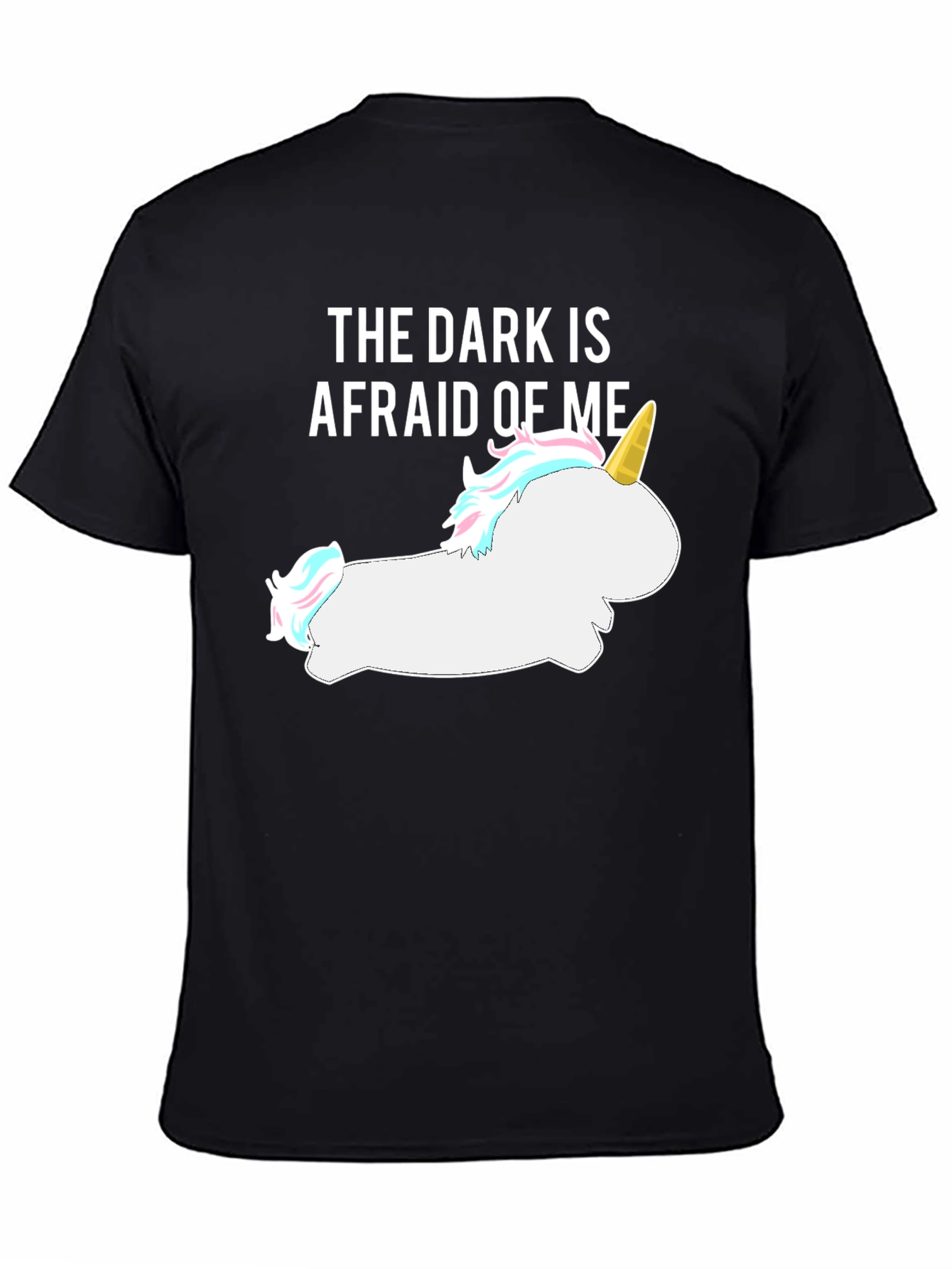 Darkness Afraid Unicorn Tee