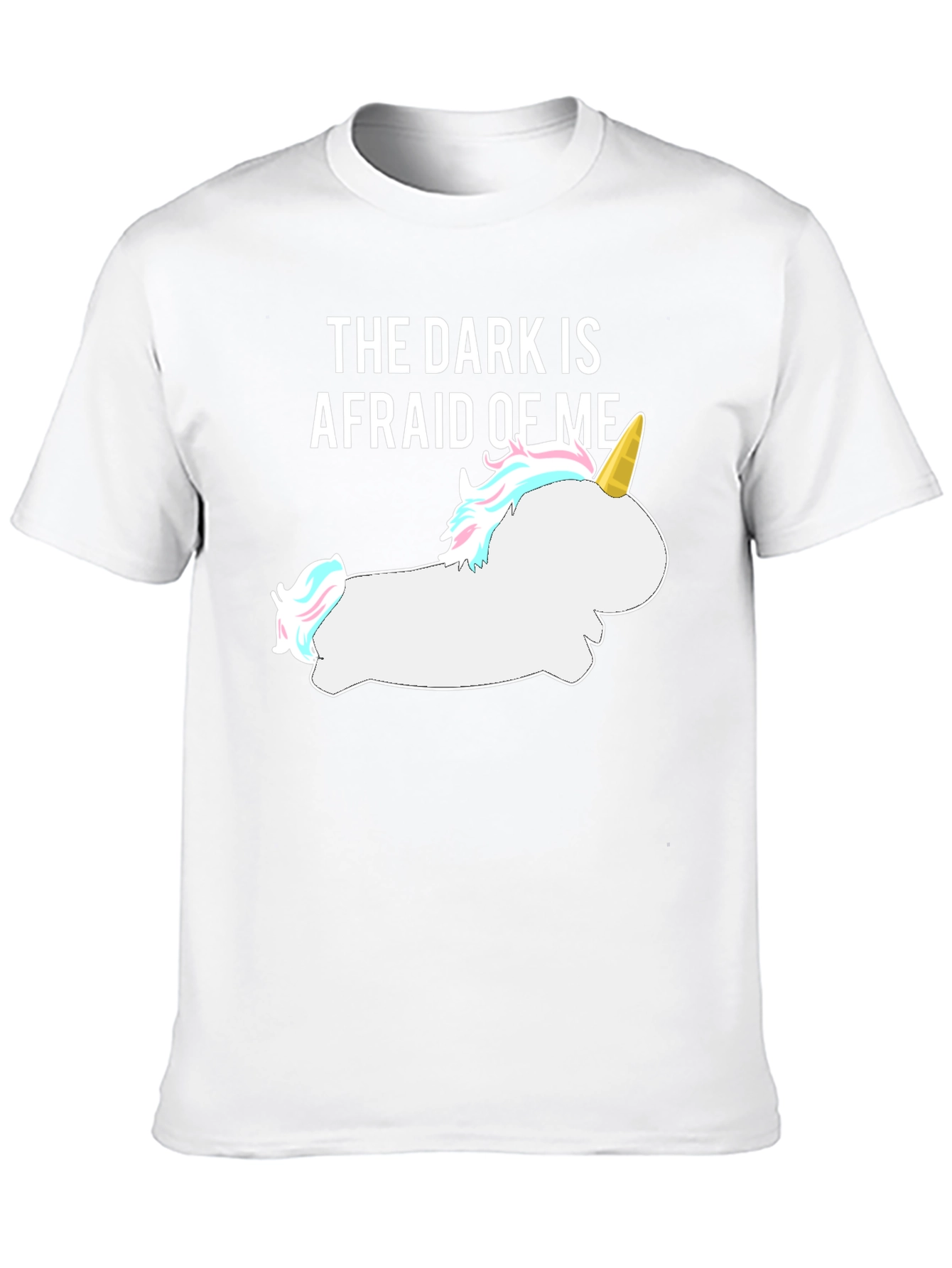 Darkness Afraid Unicorn Tee