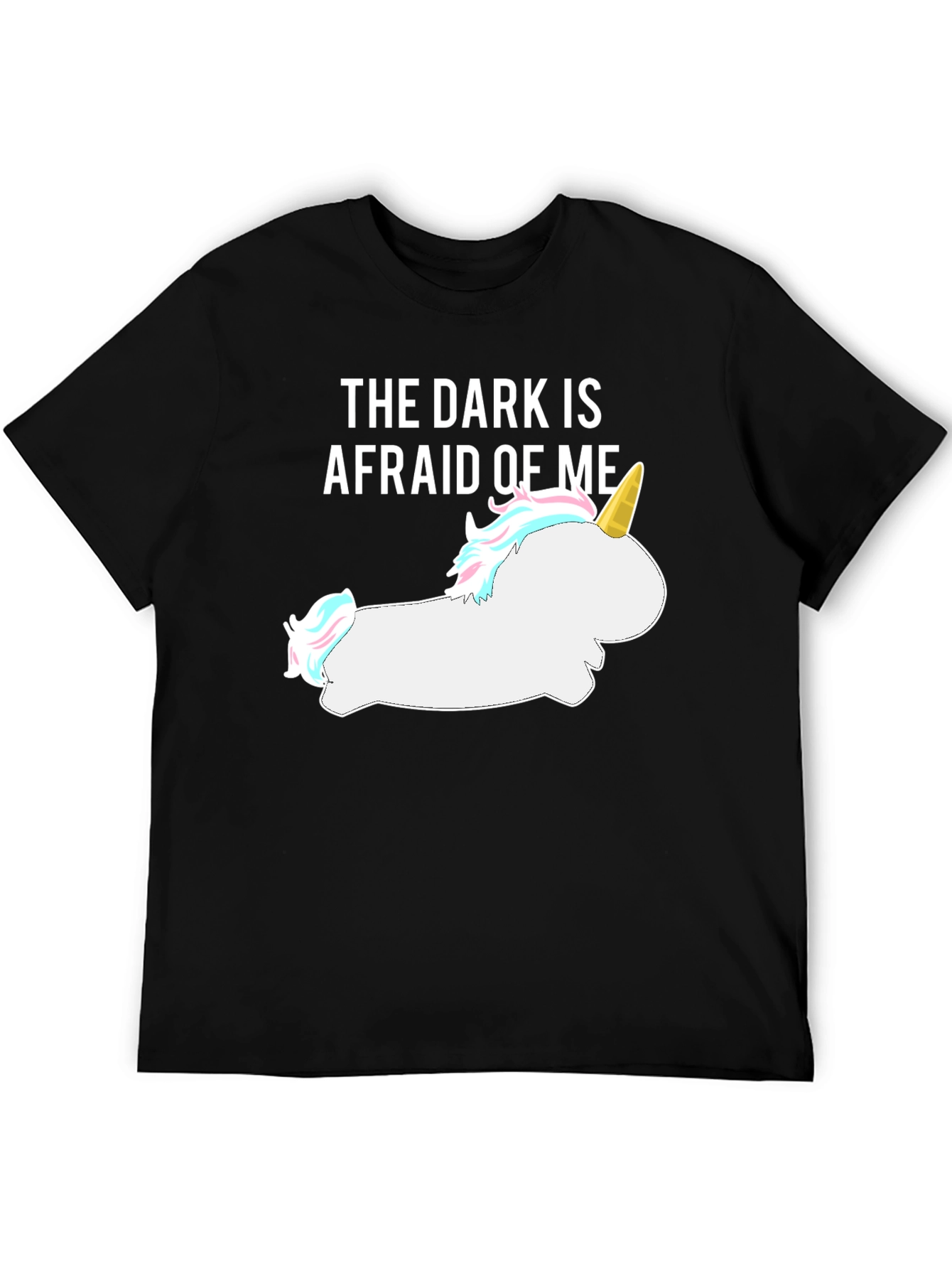 Darkness Afraid Unicorn Tee