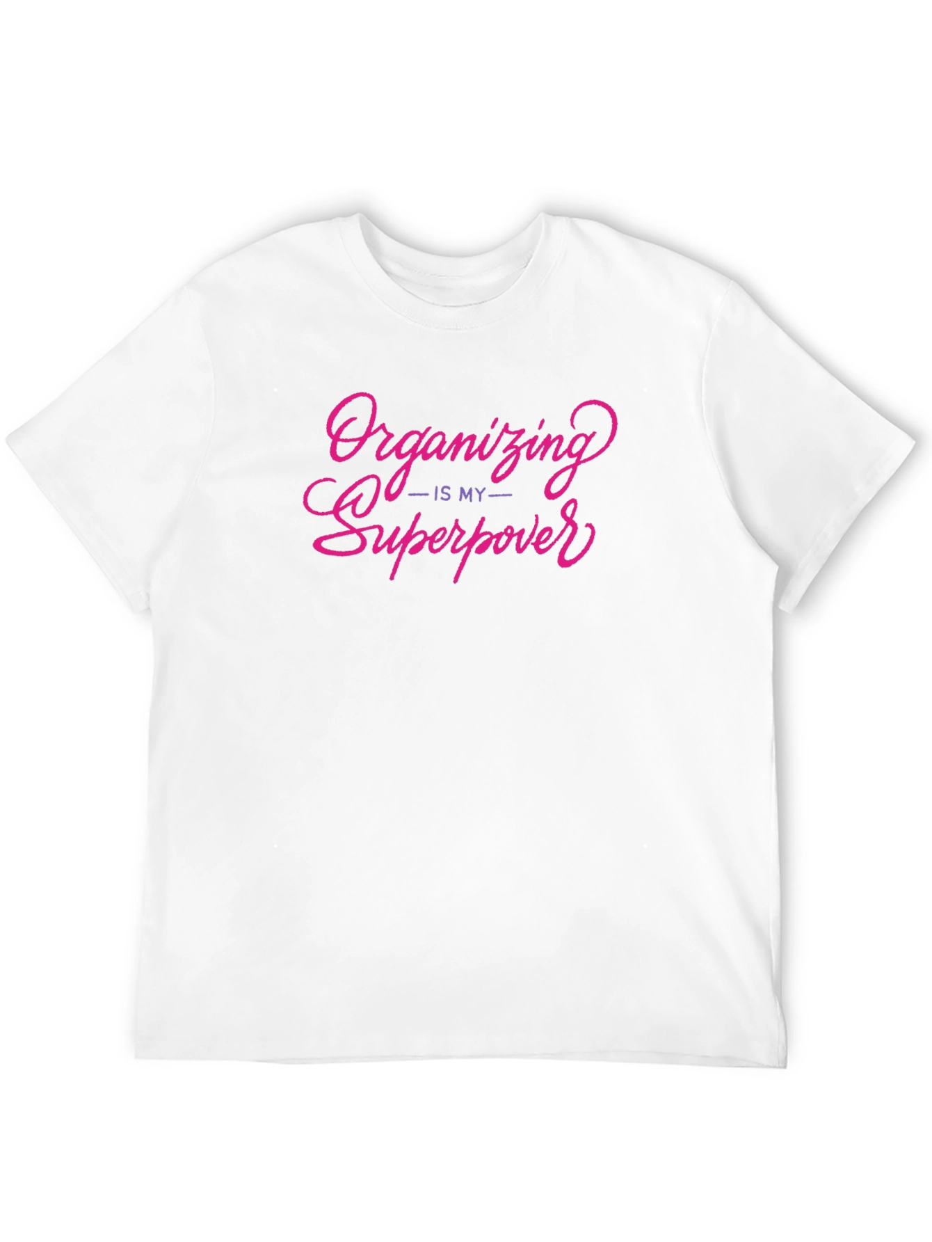 Organizing Is My Superpower Black T-Shirt