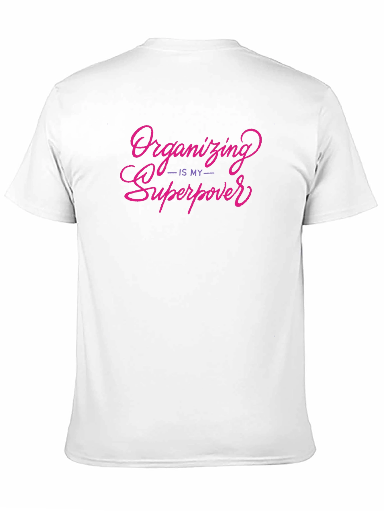 Organizing Is My Superpower Black T-Shirt