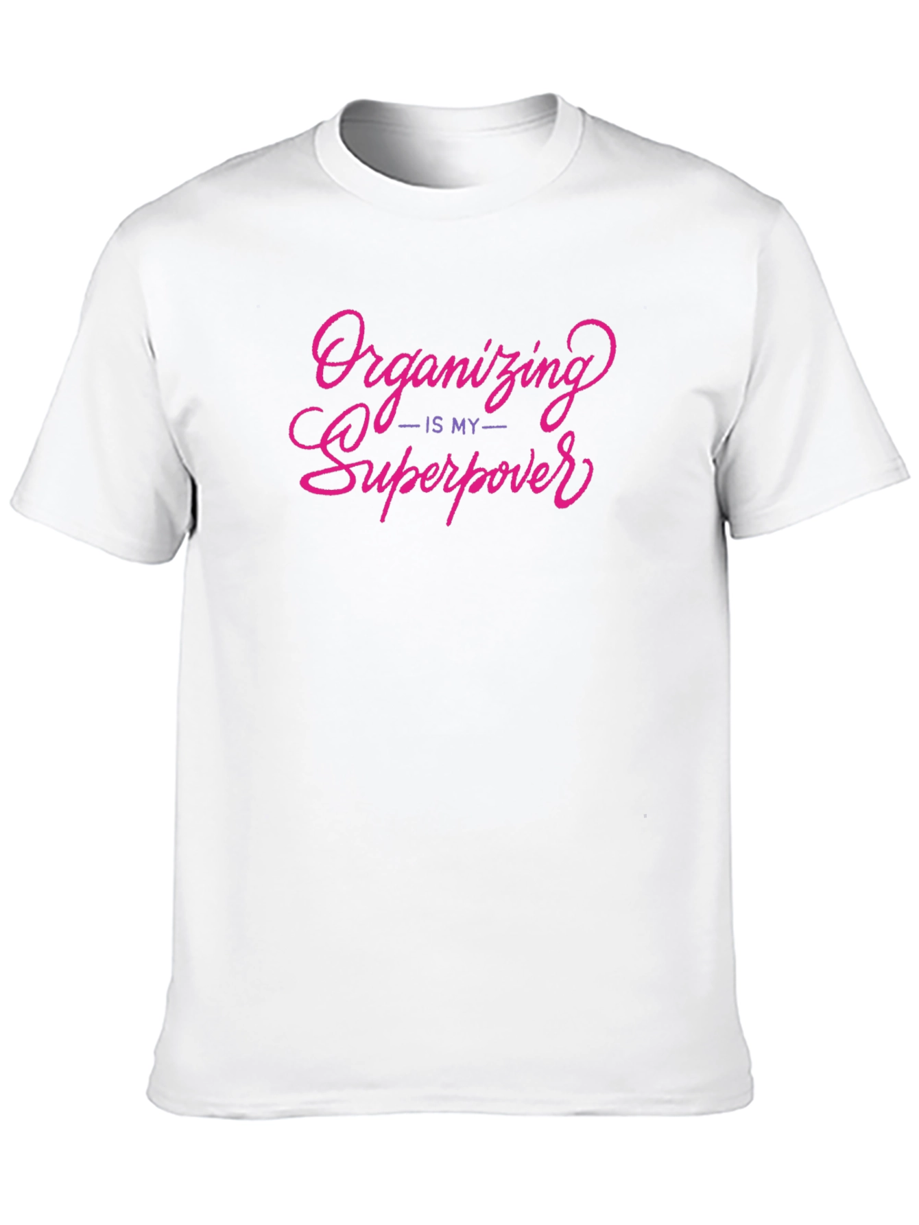 Organizing Is My Superpower Black T-Shirt