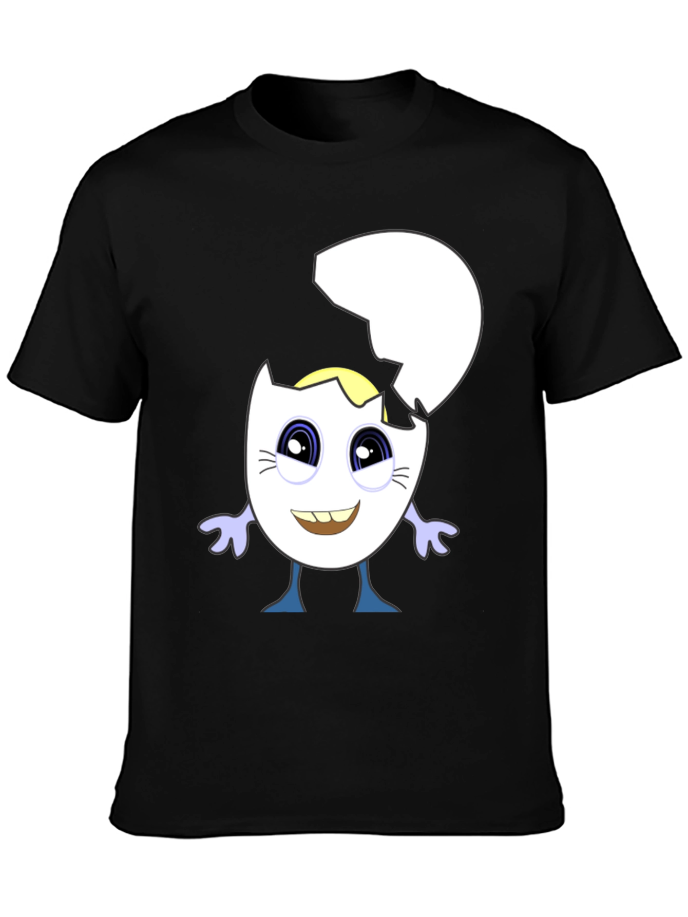 Cracked Egg Character Graphic Tee
