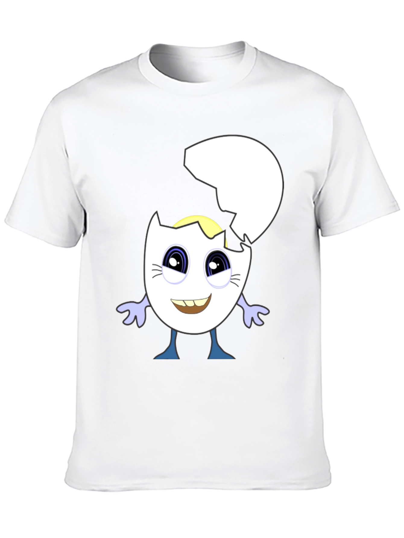 Cracked Egg Character Graphic Tee