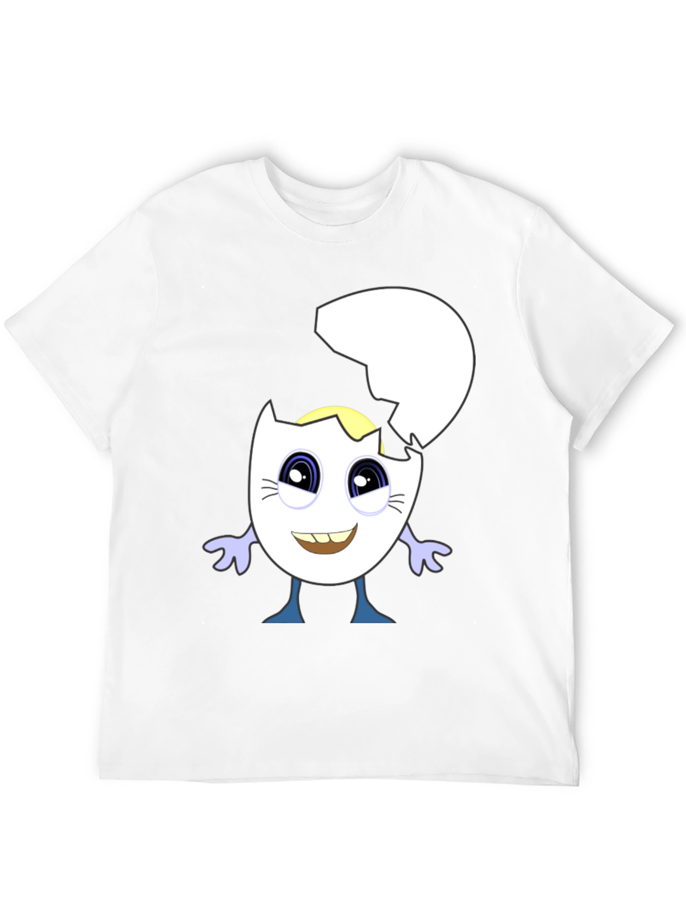Cracked Egg Character Graphic Tee