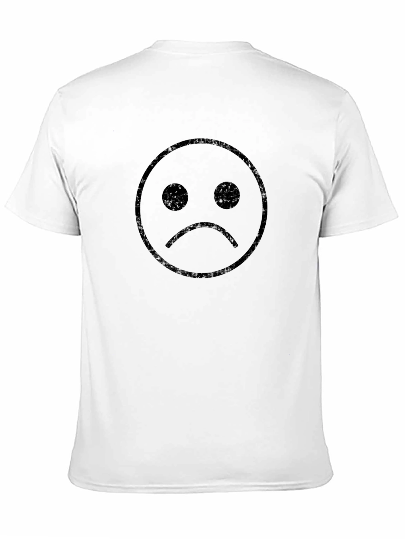 Sad Face Black Graphic Tee - Unisex