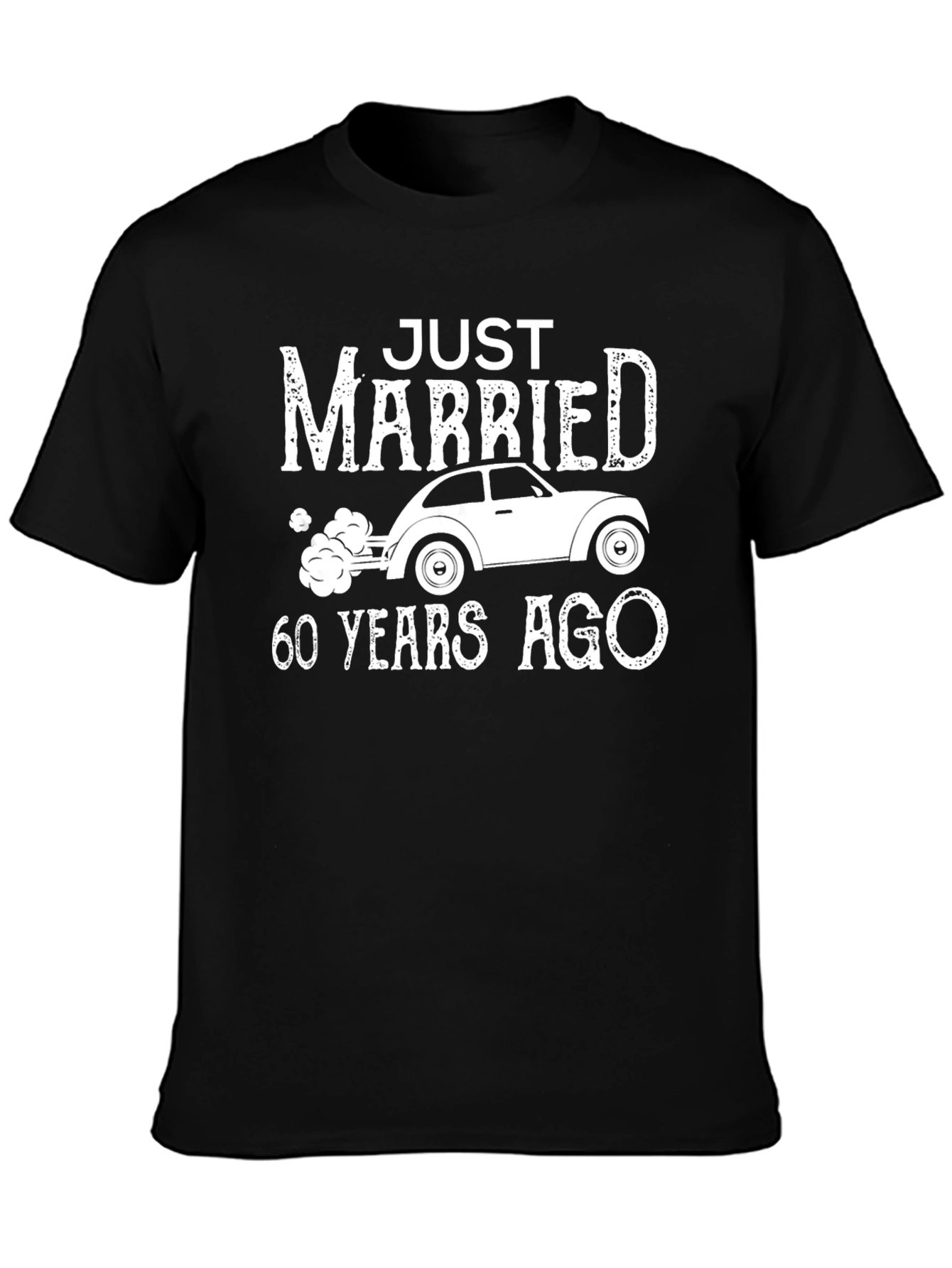 Just Married 60 Years Ago Anniversary T-Shirt