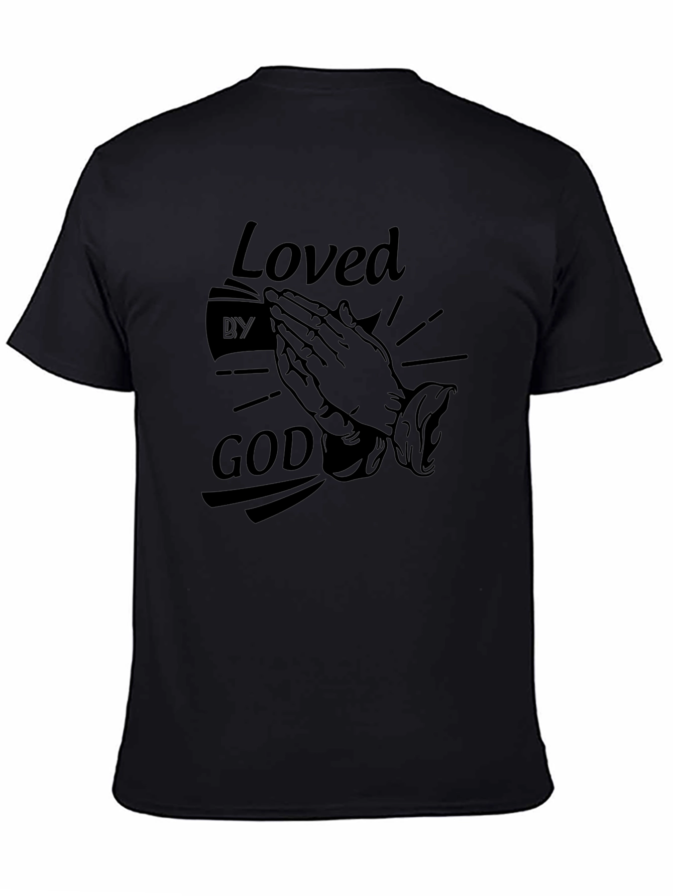 Loved by God Graphic Tee - Black T-Shirt