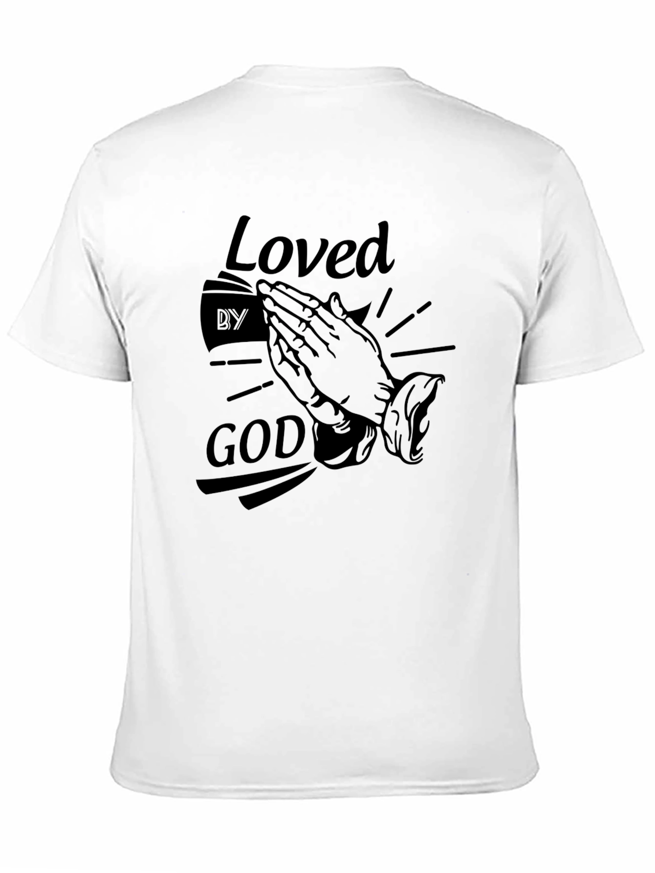 Loved by God Graphic Tee - Black T-Shirt
