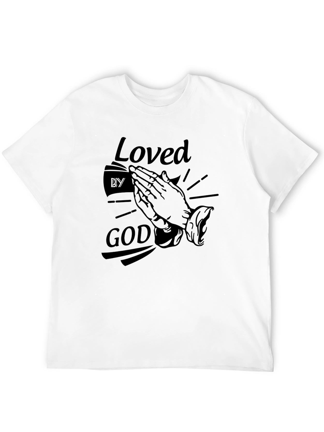Loved by God Graphic Tee - Black T-Shirt