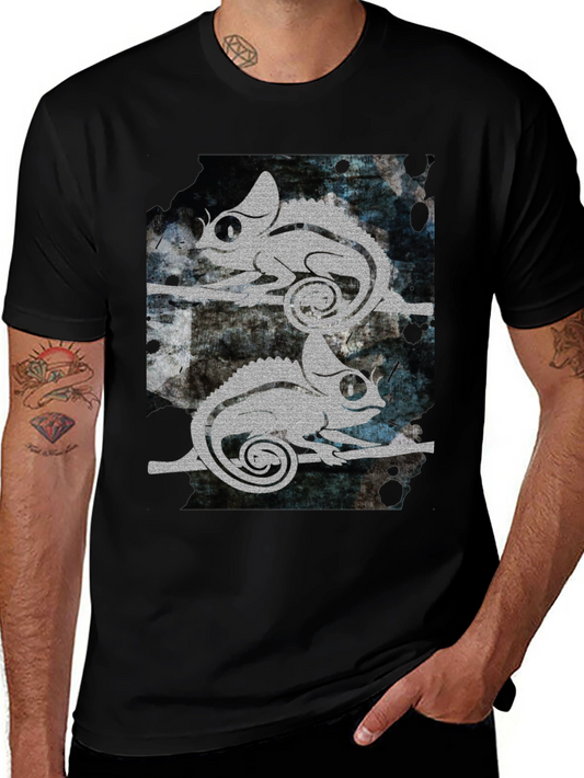 Chameleon Graphic Print T-Shirt