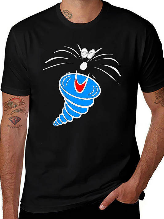 Cartoon Tornado Graphic T-Shirt