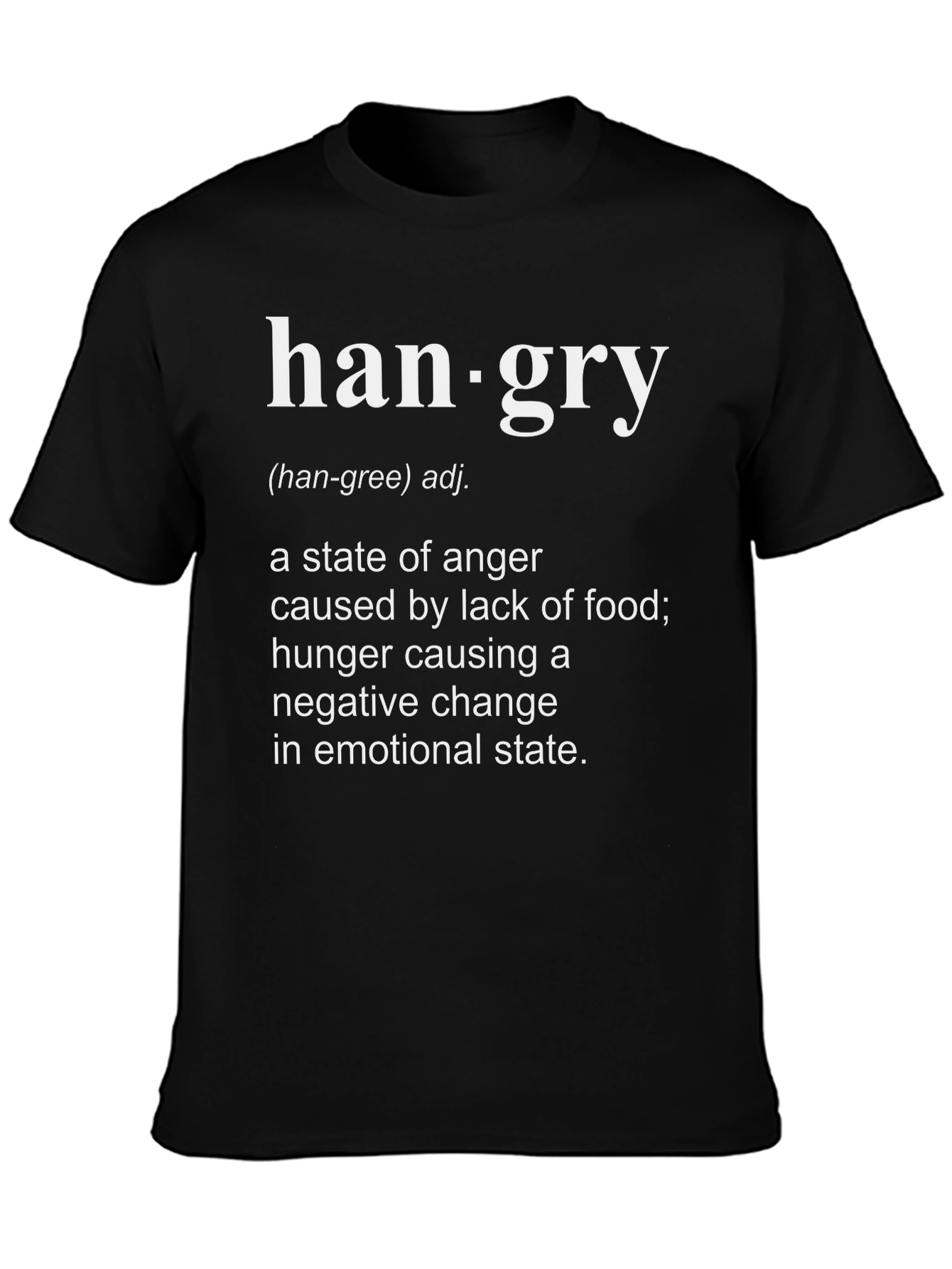 Hangry Definition T-Shirt - Funny Foodie Tee