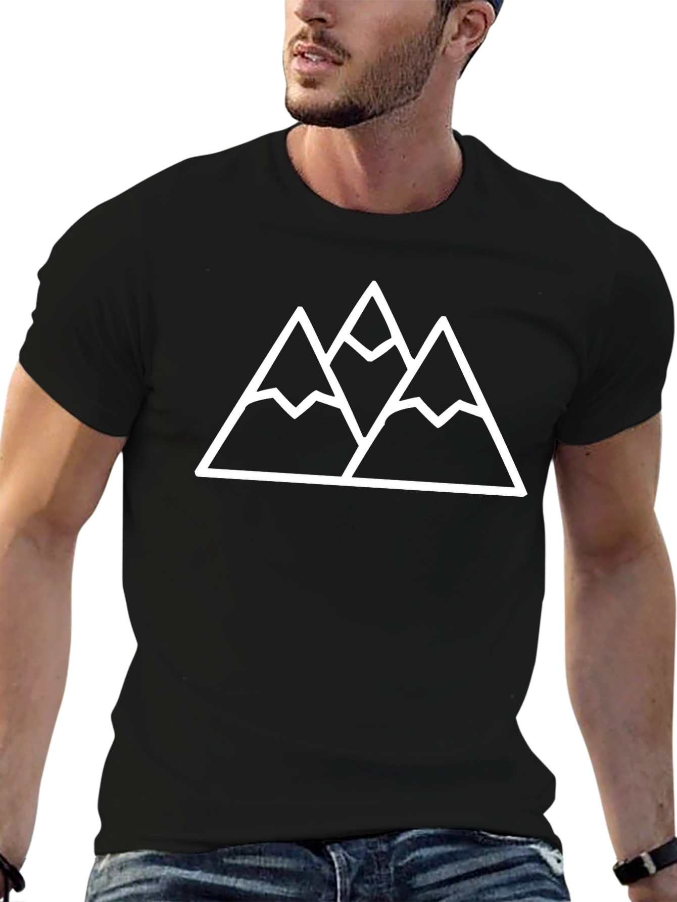 Mountain Graphic Black T-Shirt - Adventure Ready