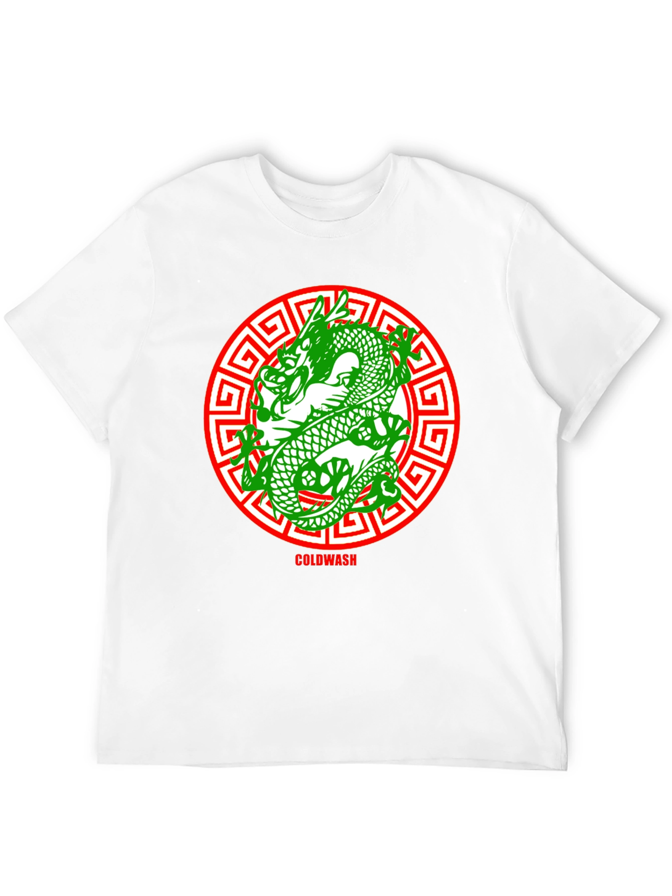 Dragon Circle Tee - Black Cotton Graphic T-Shirt
