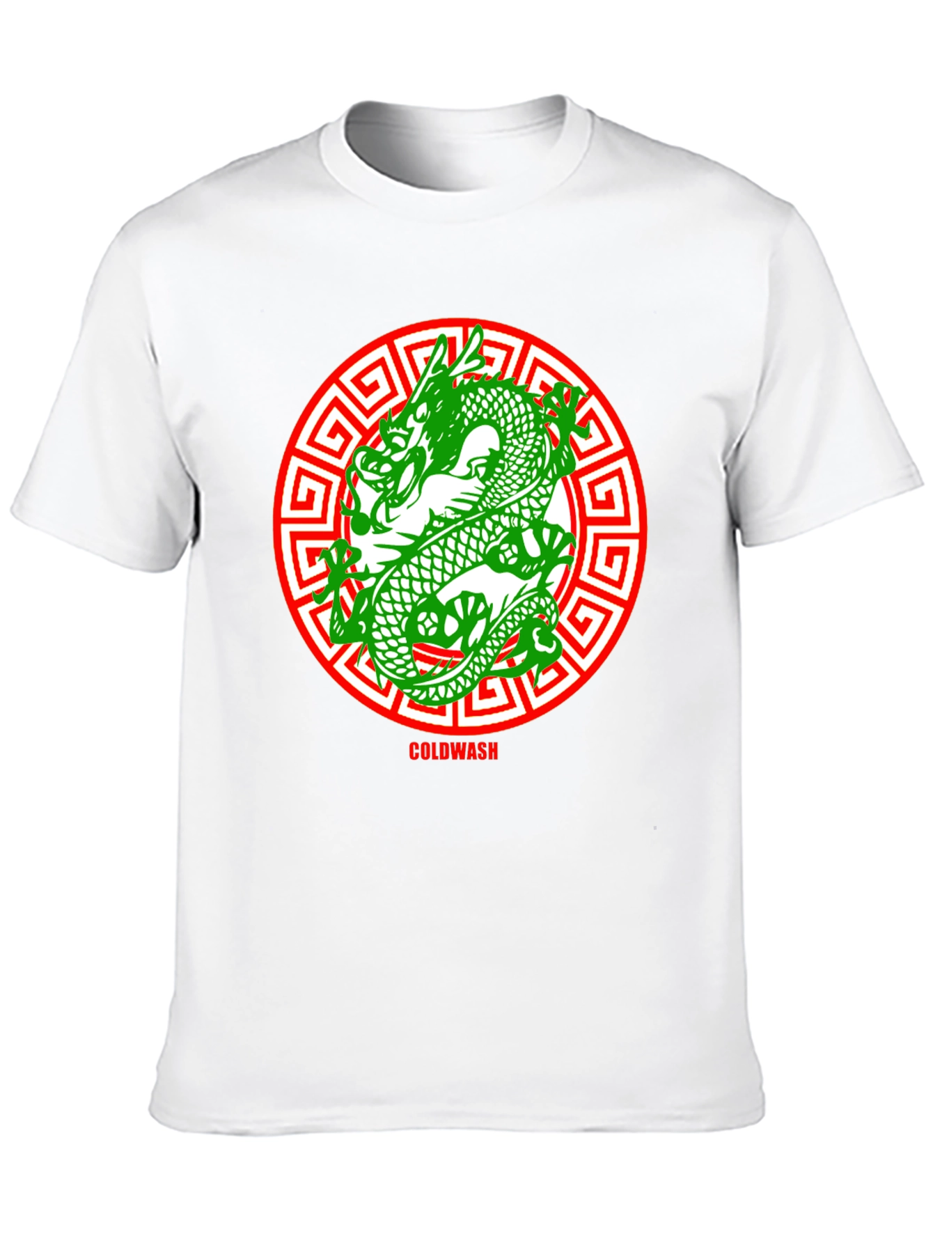 Dragon Circle Tee - Black Cotton Graphic T-Shirt