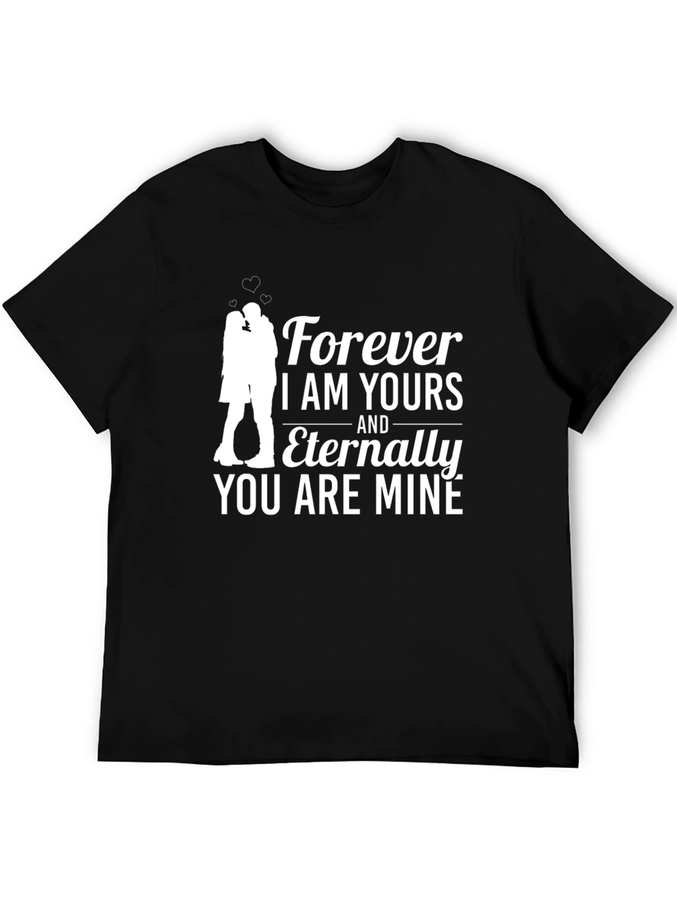 Forever Yours Graphic T-Shirt - Romantic Couple Design