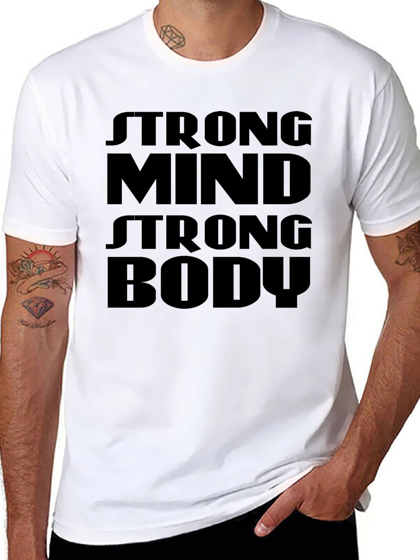 Strong Mind Strong Body Graphic T-Shirt