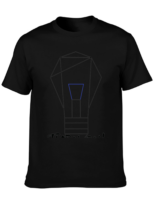 Geometric Lightbulb Graphic T-Shirt
