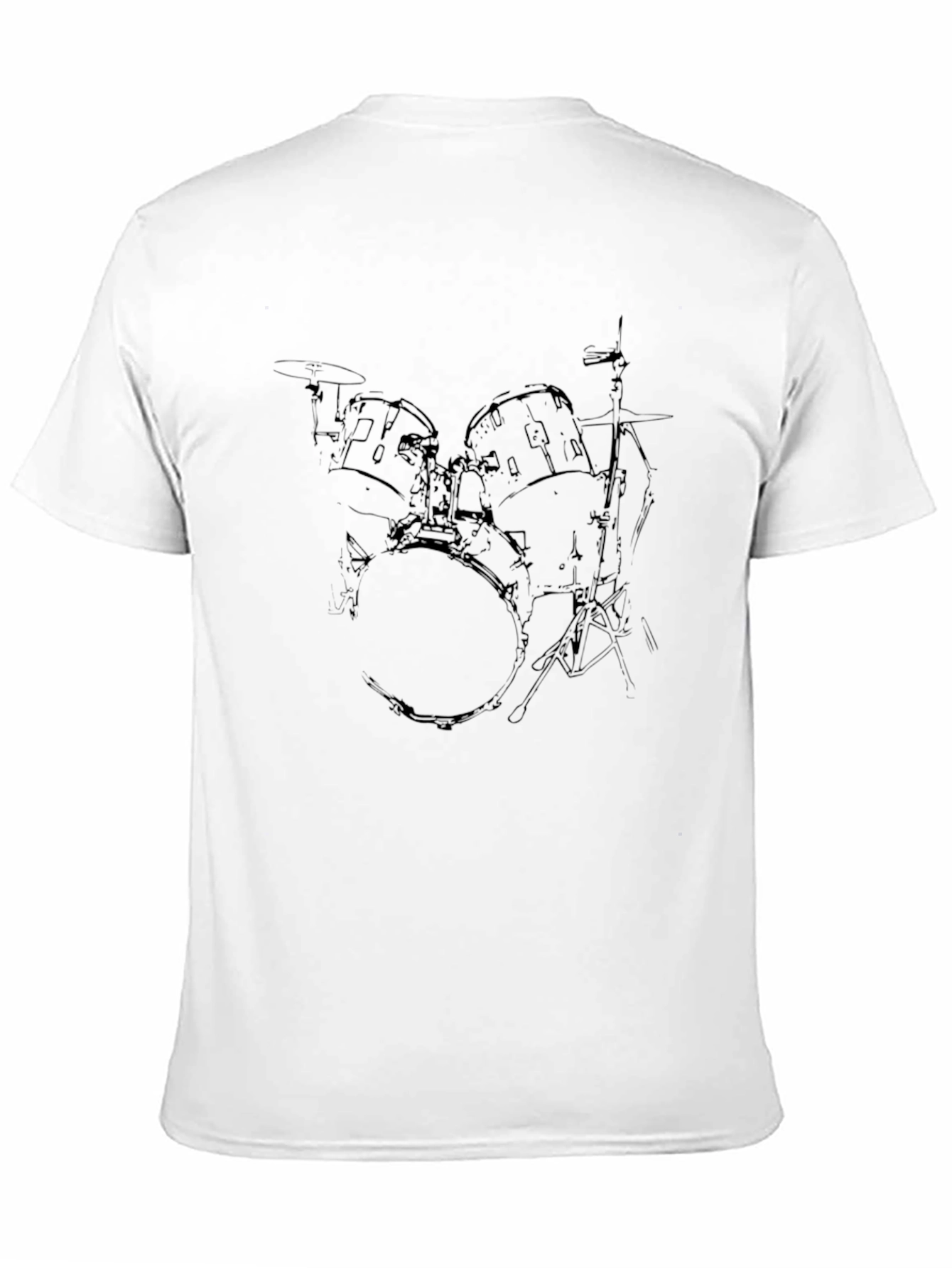 Drum Kit Graphic Black T-Shirt