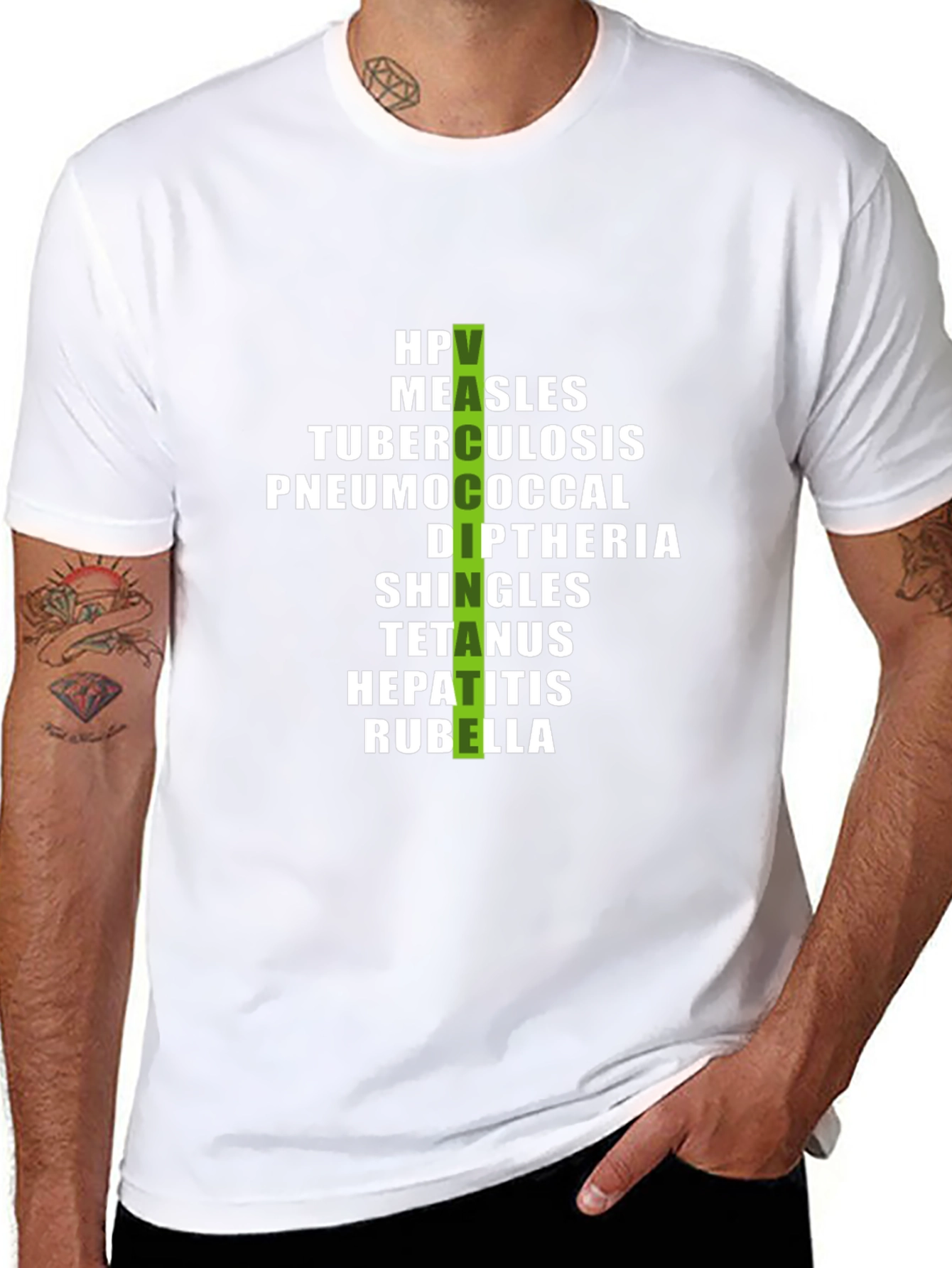 Vaccinate Diseases T-Shirt - Stylish Protection!