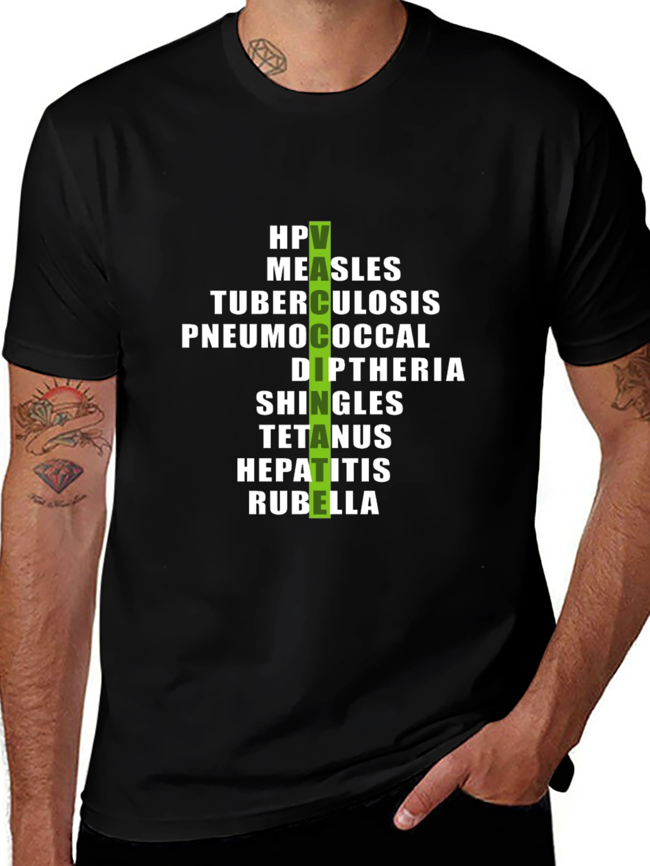 Vaccinate Diseases T-Shirt - Stylish Protection!