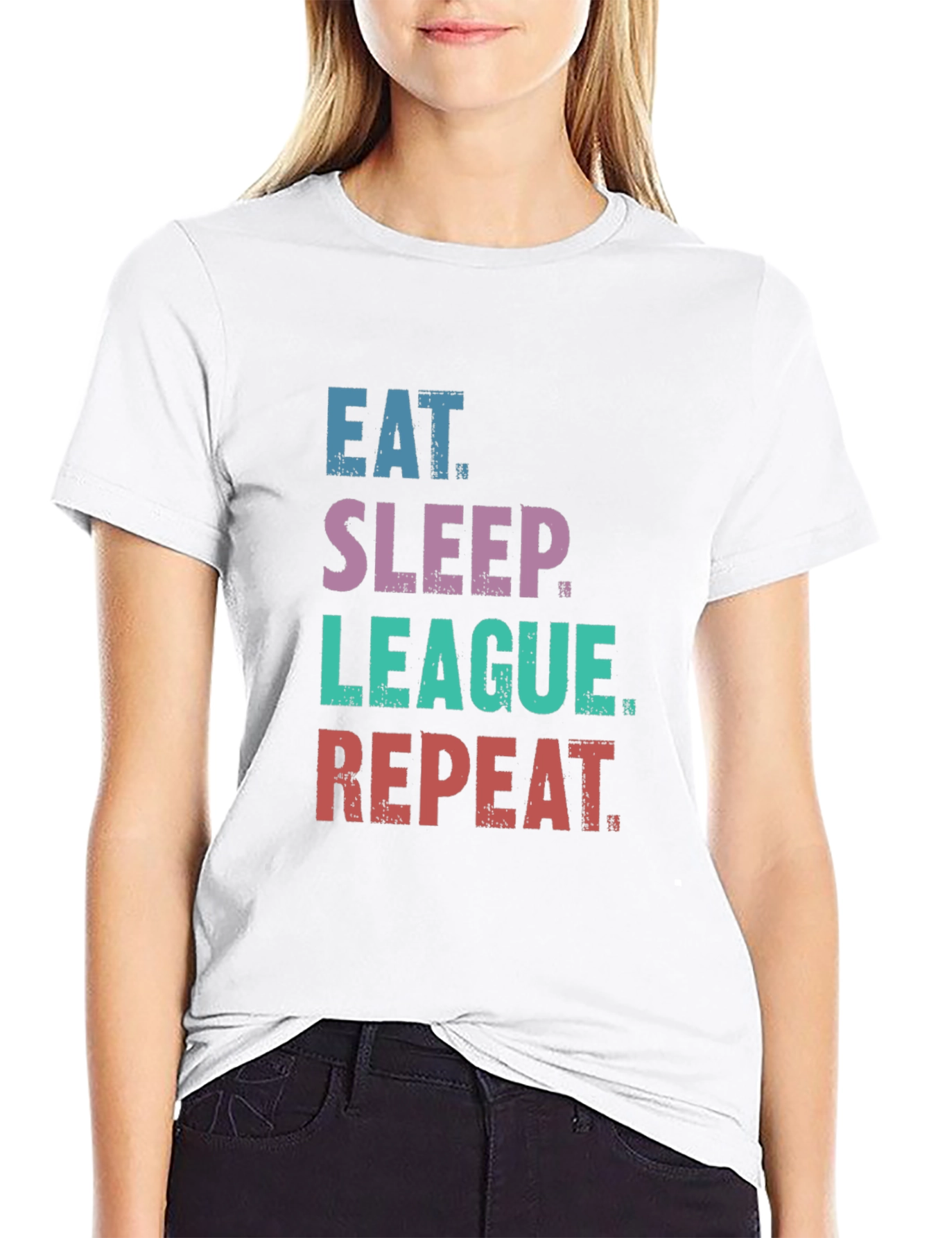 Eat Sleep League Repeat T-Shirt