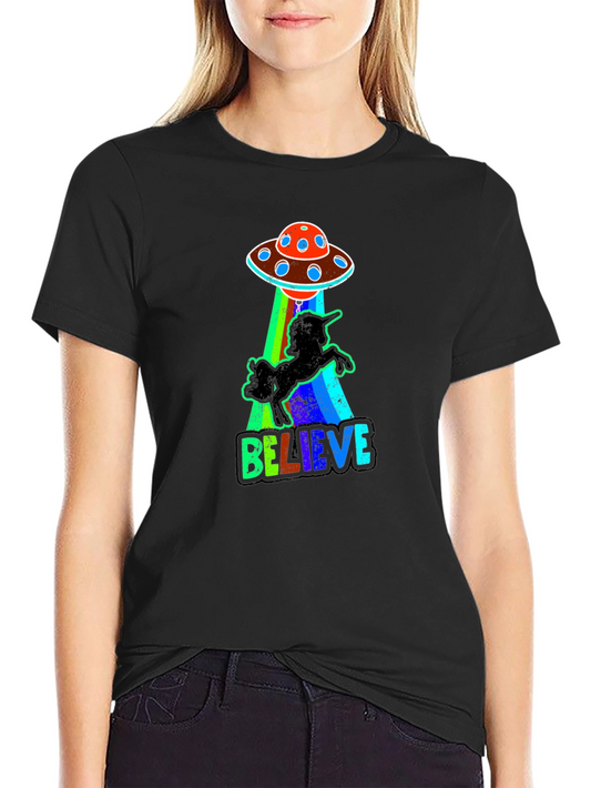 Believe UFO Unicorn T-Shirt