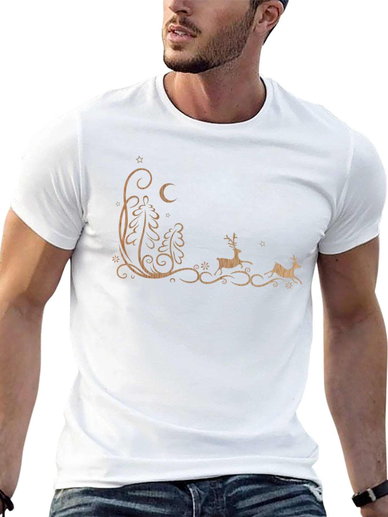 Christmas Reindeer Graphic Tee