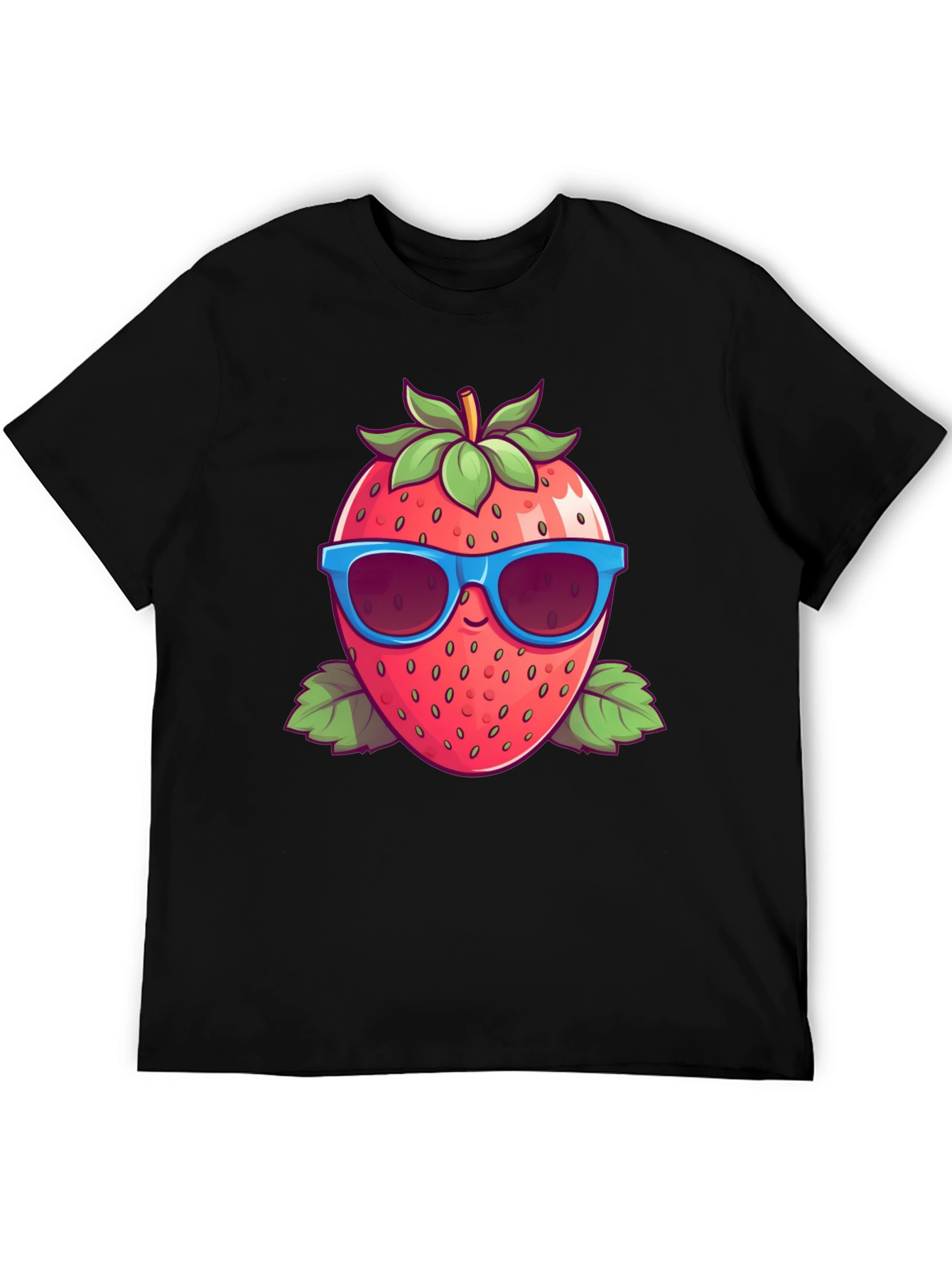Cool Strawberry Graphic Tee - Summer Fun!