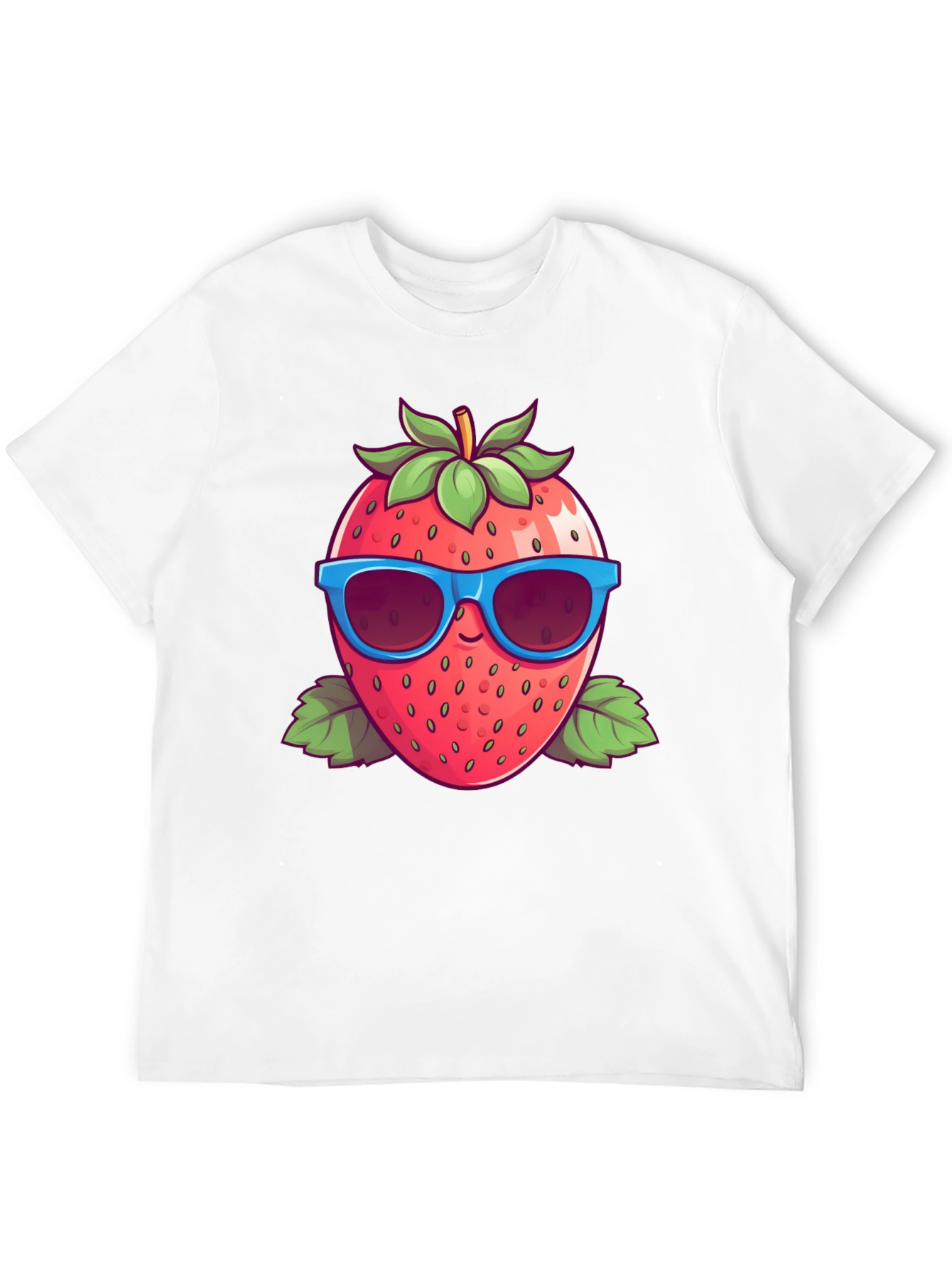 Cool Strawberry Graphic Tee - Summer Fun!