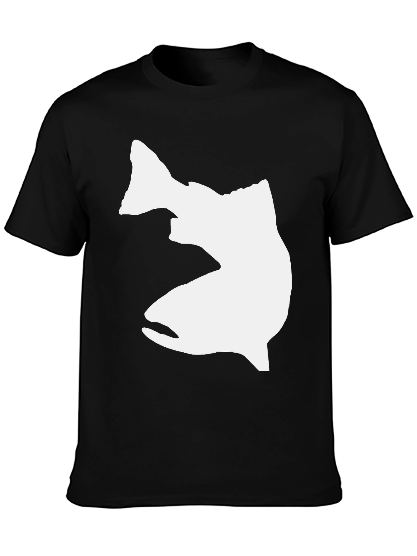 Black Fish Graphic T-Shirt - Casual Cotton Tee