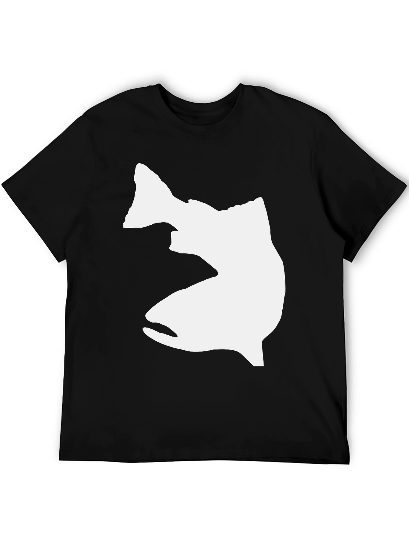 Black Fish Graphic T-Shirt - Casual Cotton Tee