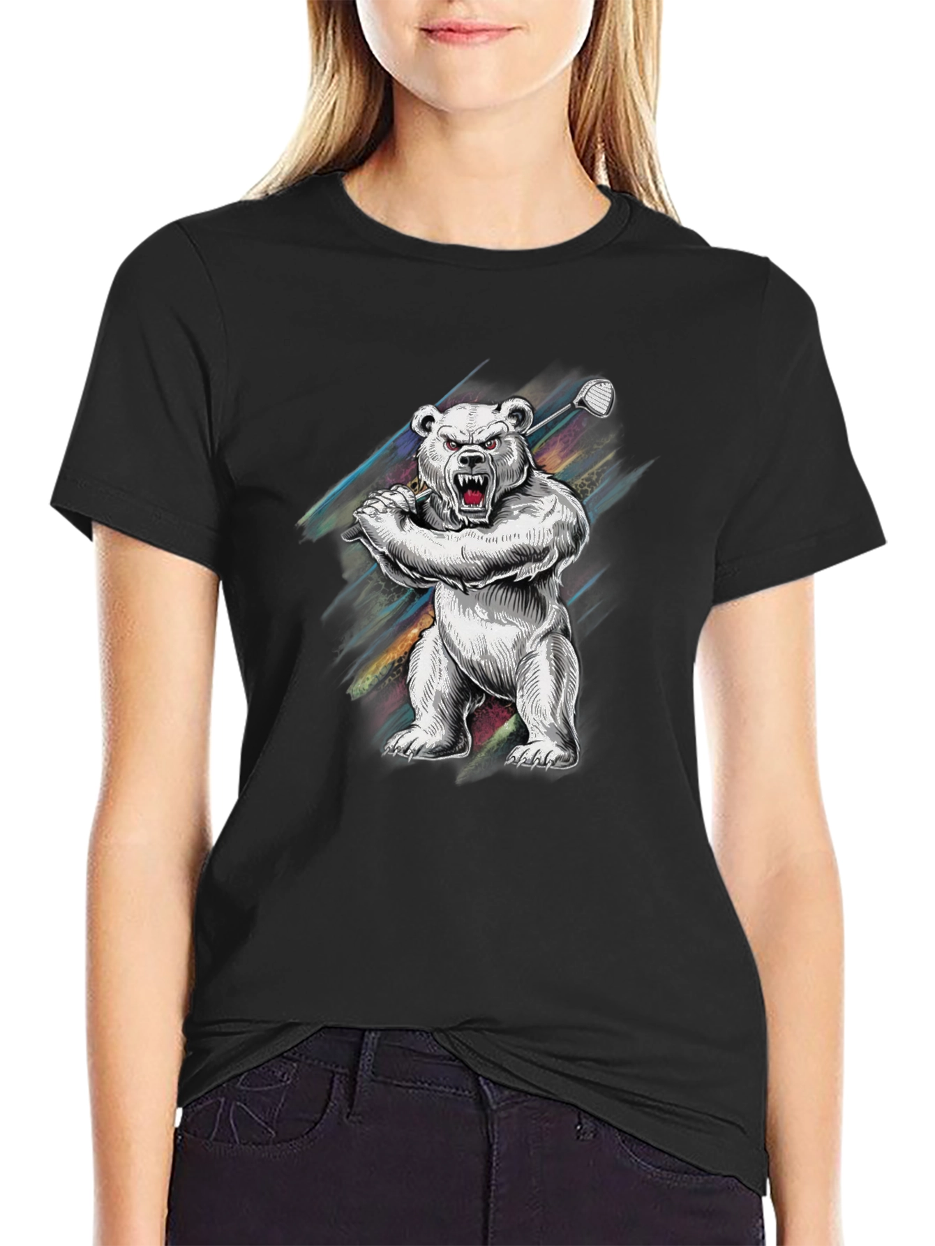 Golf Bear Graphic Tee - Cool & Unique Design