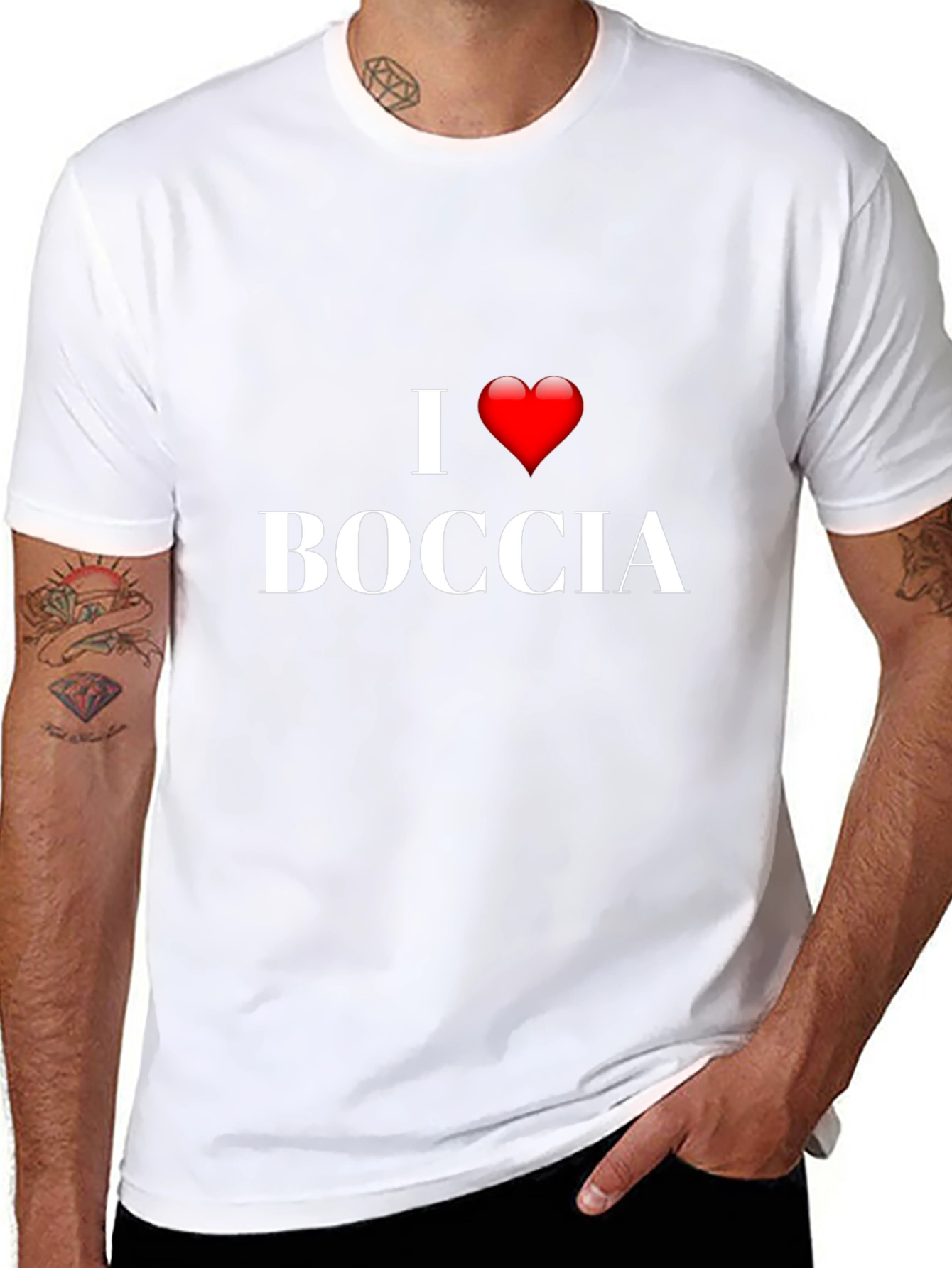 I Love Boccia Black T-Shirt
