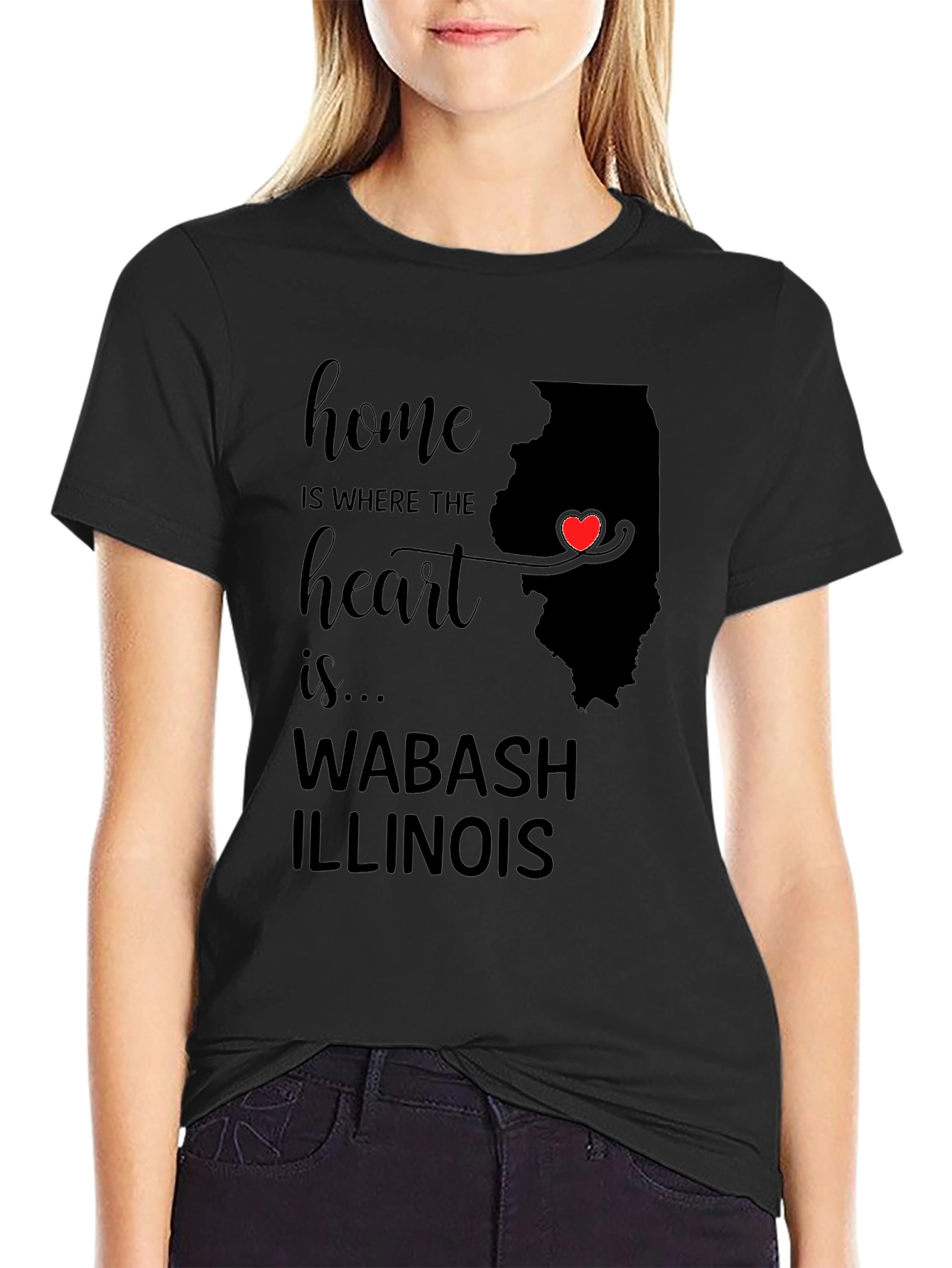 Home is Where the Heart is Illinois T-Shirt